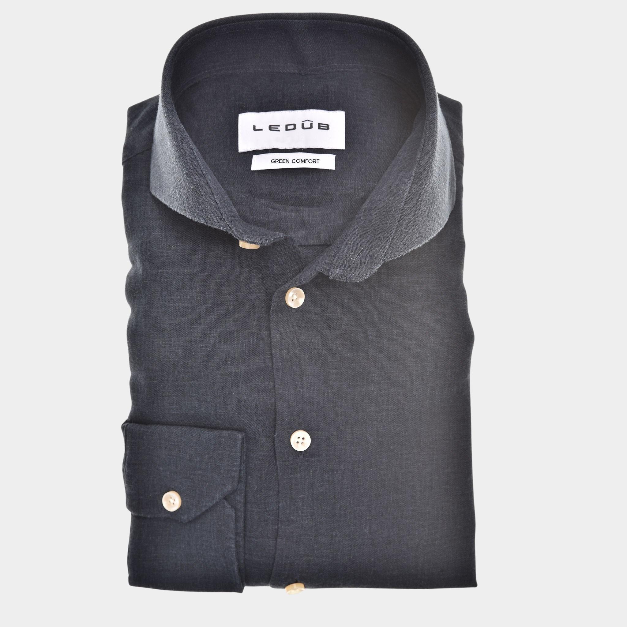 Ledub Business hemd lange mouw Blauw  0142970/190-000-000