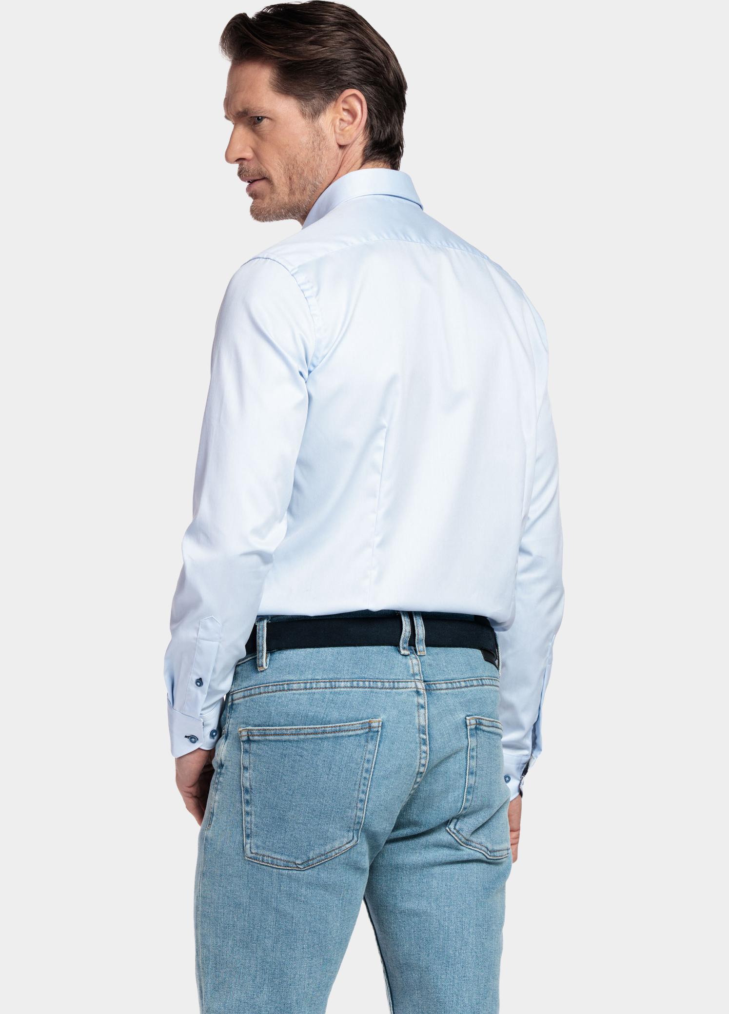 Giordano Overhemd heren Blauw Belmonte Long Sleeve Button U 617885/61