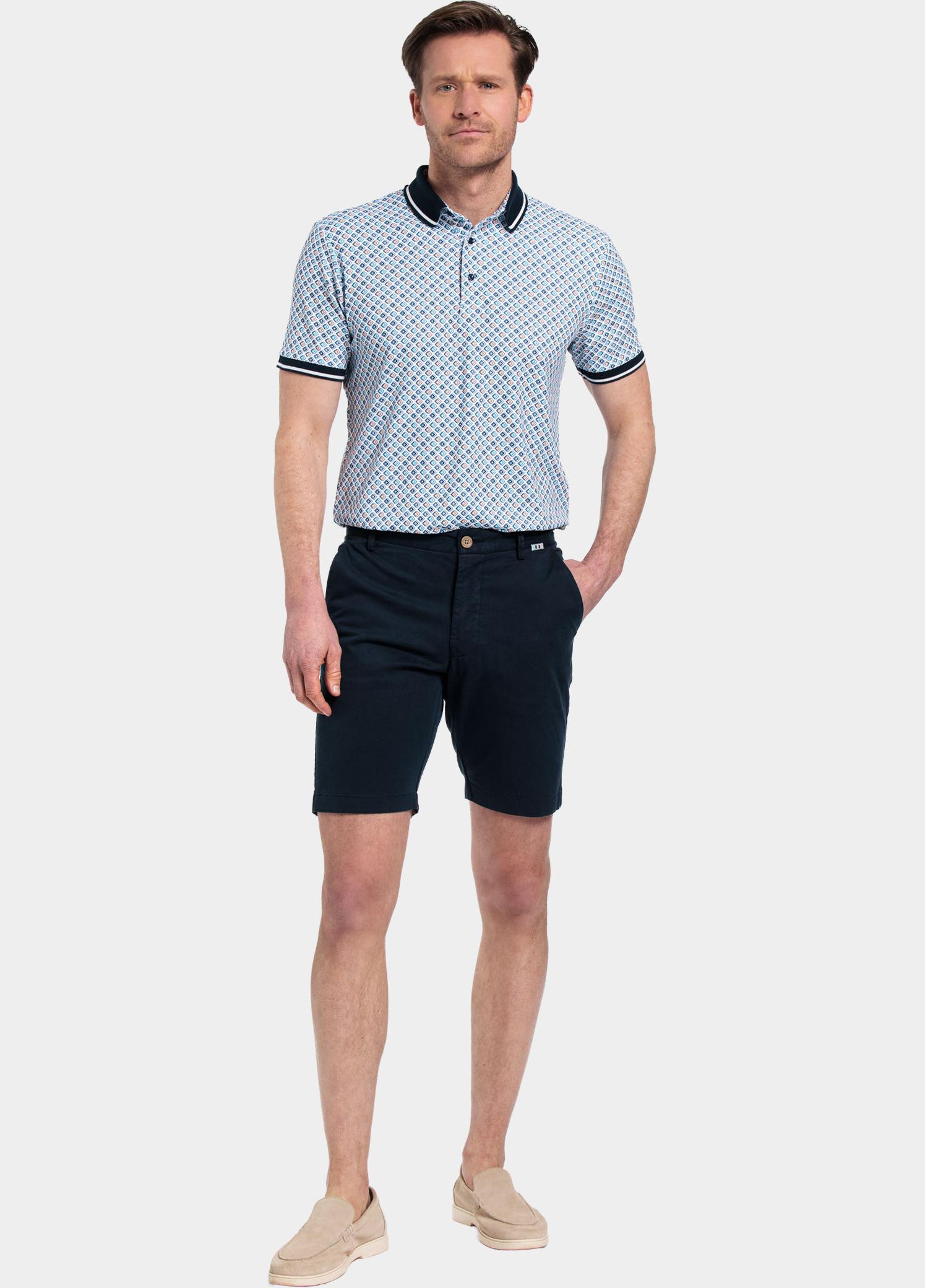 Giordano Korte Broek heren Blauw Stockholm Short Garment Dyed 411115/60