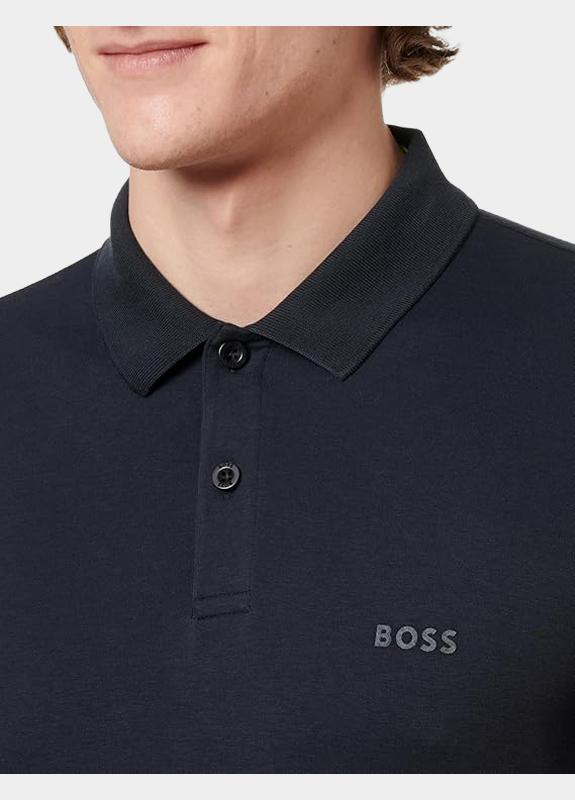 BOSS Green Polo korte mouw Blauw Pio 2 10273348 01 50555153/402