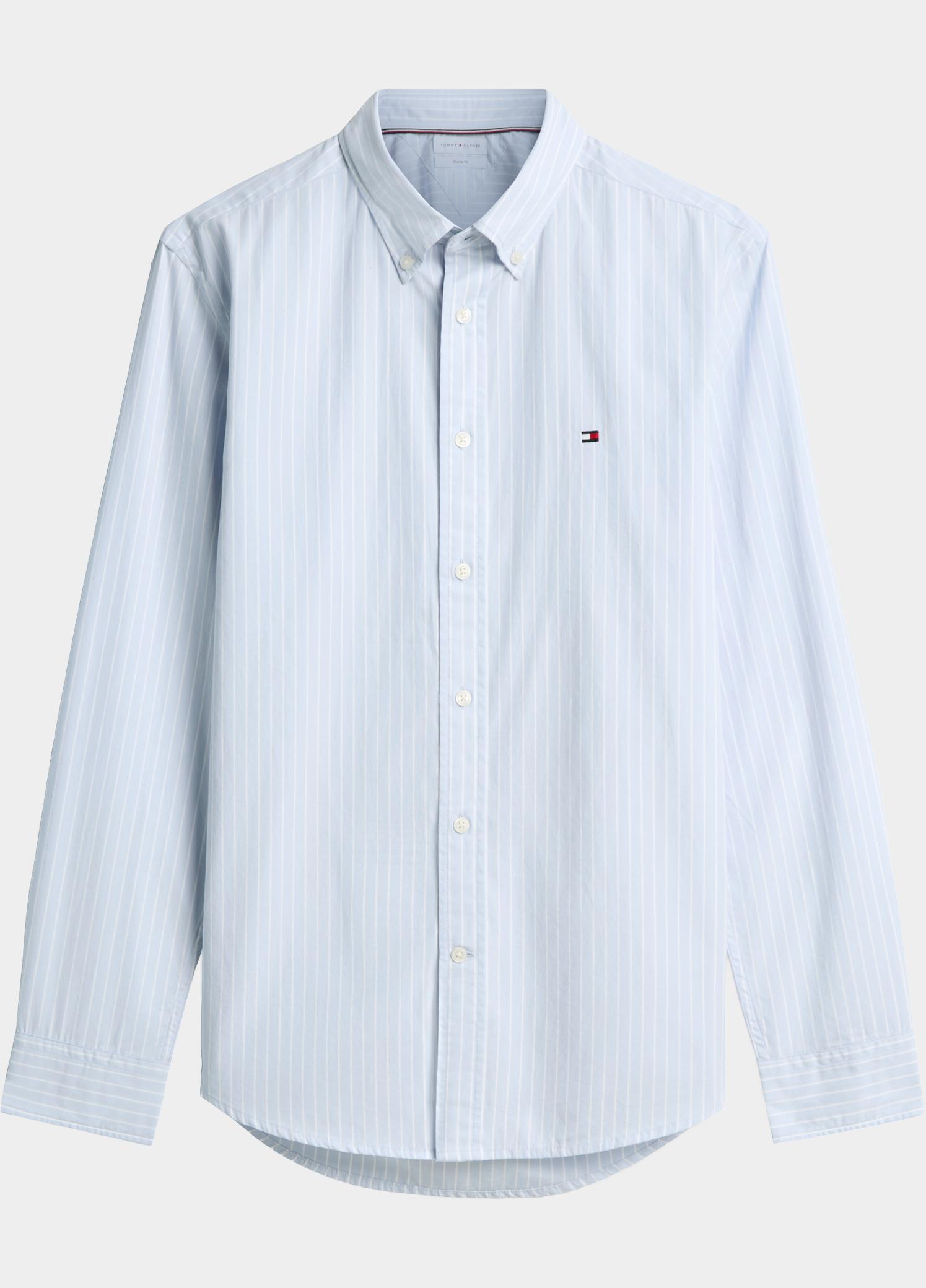 Tommy Hilfiger Overhemd heren Blauw FLEX HAIRLINE POPLIN RF SHIRT MW0MW44571/0A5