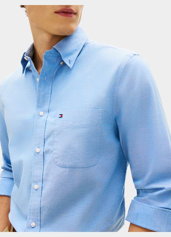 Tommy Hilfiger Casual hemd lange mouw Blauw LIGHT OXFORD SOLID SF SHIRT MW0MW42287/0GY