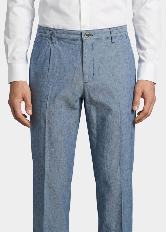 Bos Linnen Broek Blauw Summer pant 5510.426/24D