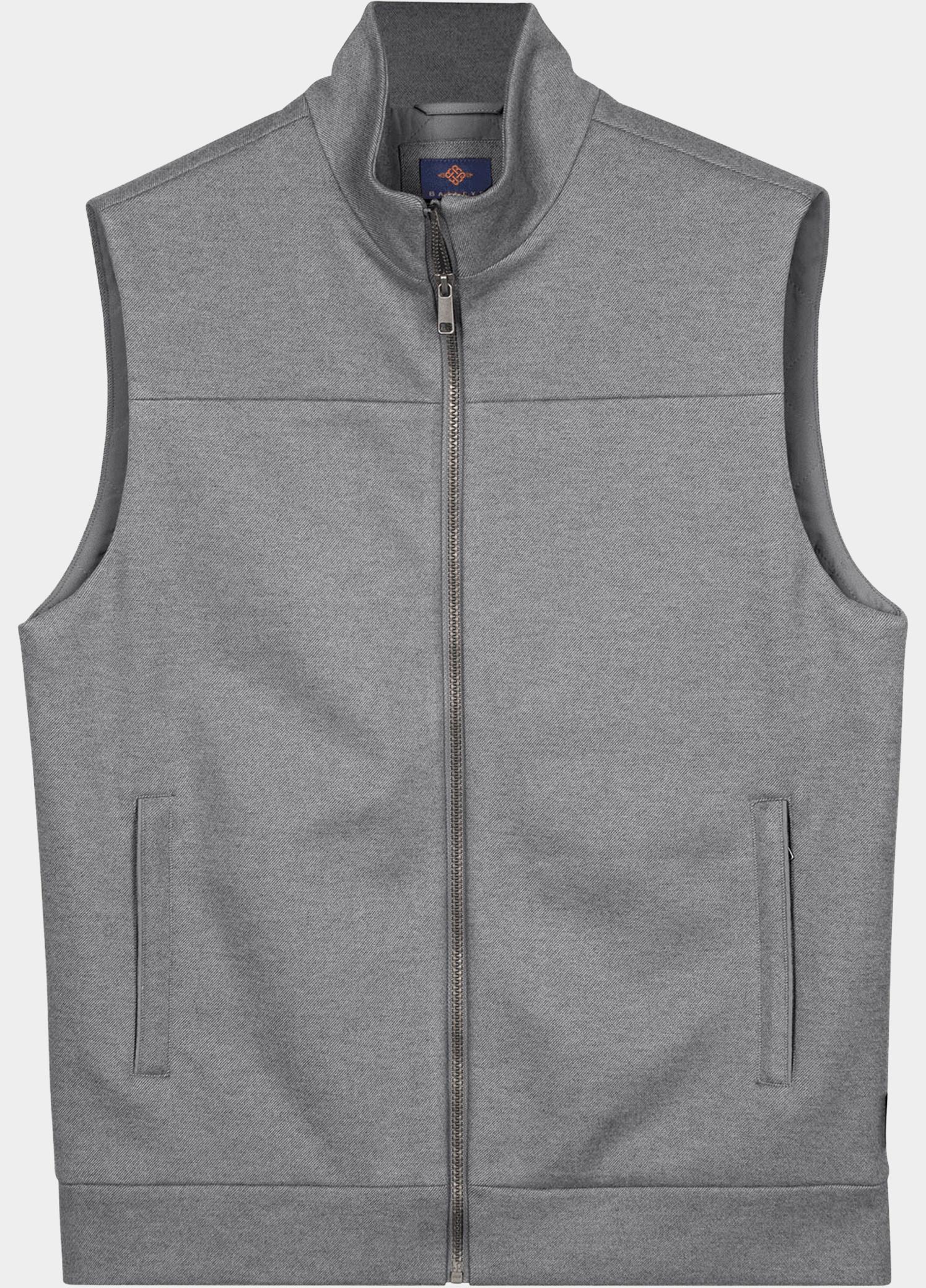 Baileys Bodywarmer heren Grijs Cardigan Zip Sleeveless  Line 628062/92