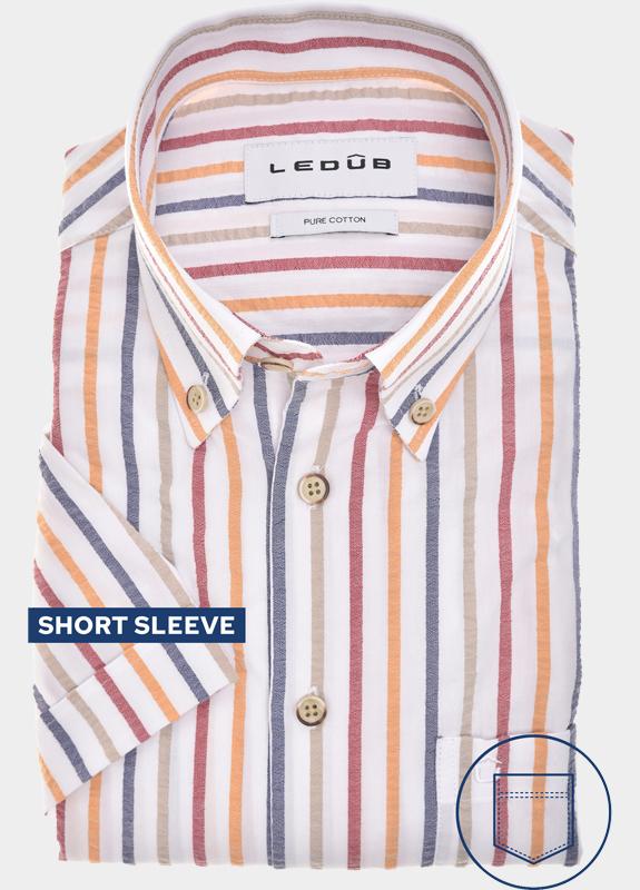 Ledub Business hemd korte mouw Wit  0143411/914-000-000