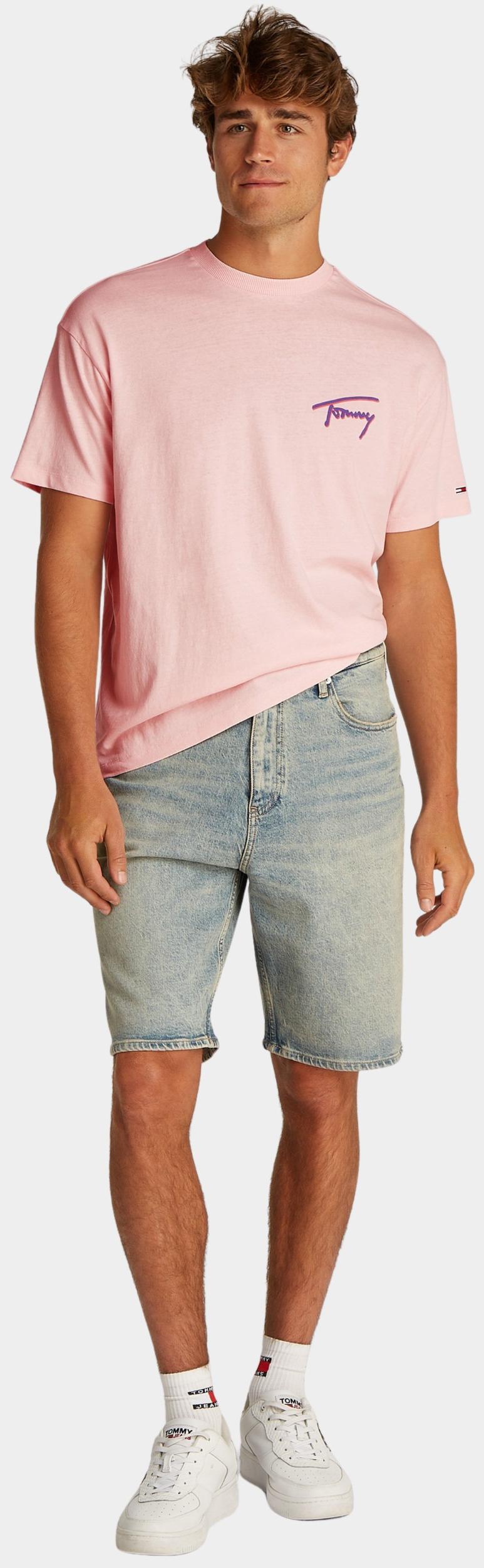 Tommy Jeans T-shirt korte mouw Roze TJM RLX FADED GRAPHIC TEE EXT DM0DM20768/TH3