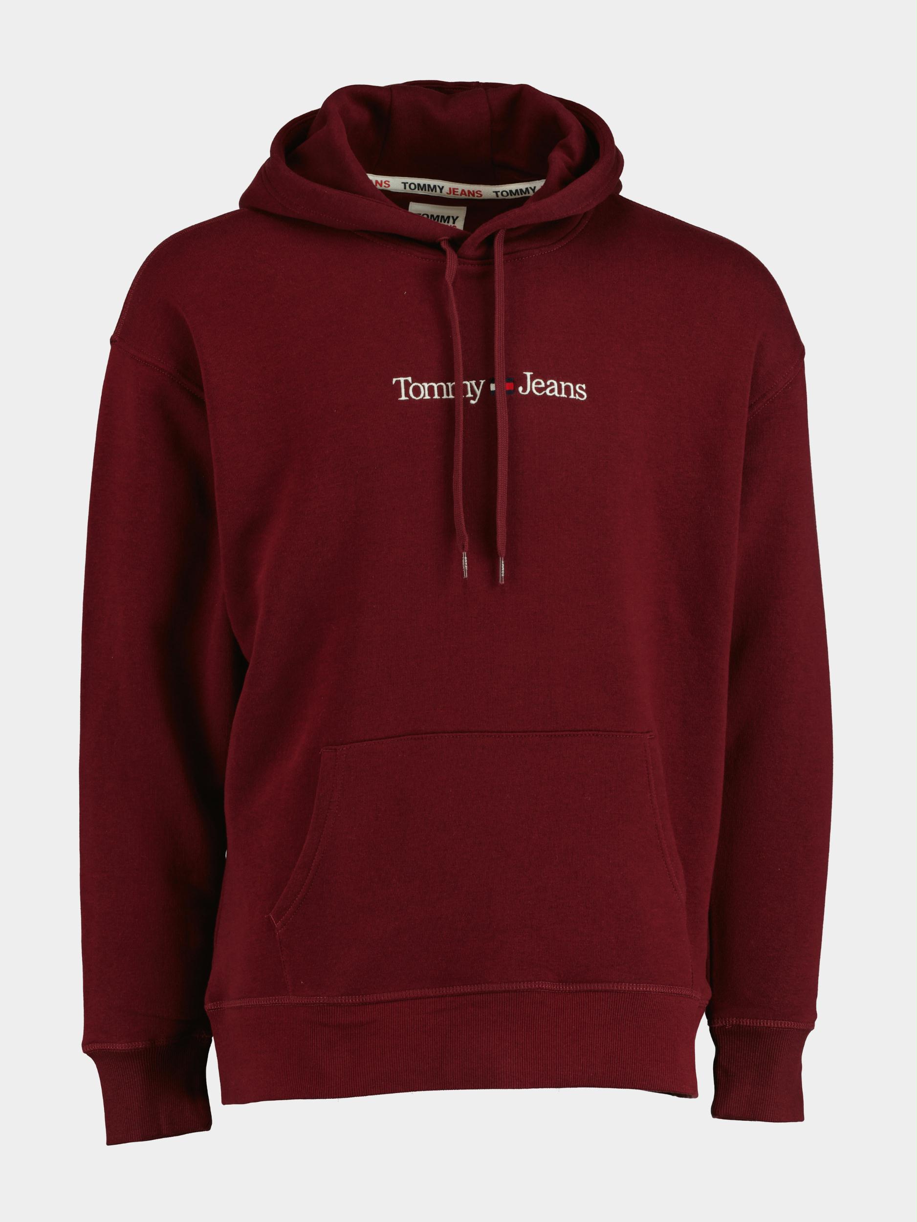 Tommy Jeans Sweater Rood TJM reg linear hoodie DM0DM15013/VLP product