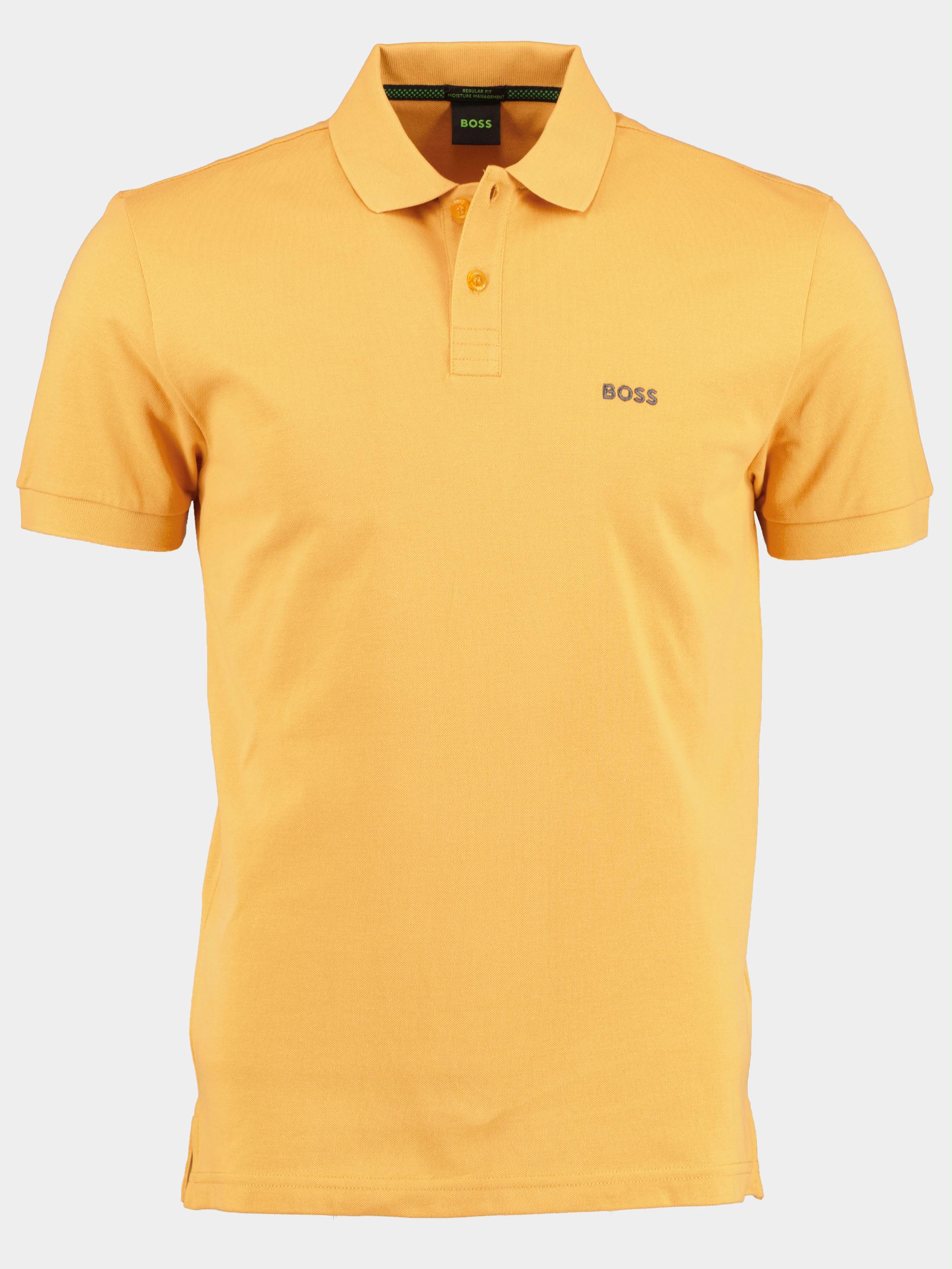 BOSS Green Polo korte mouw Geel Piro 10241785 01 50469258 714