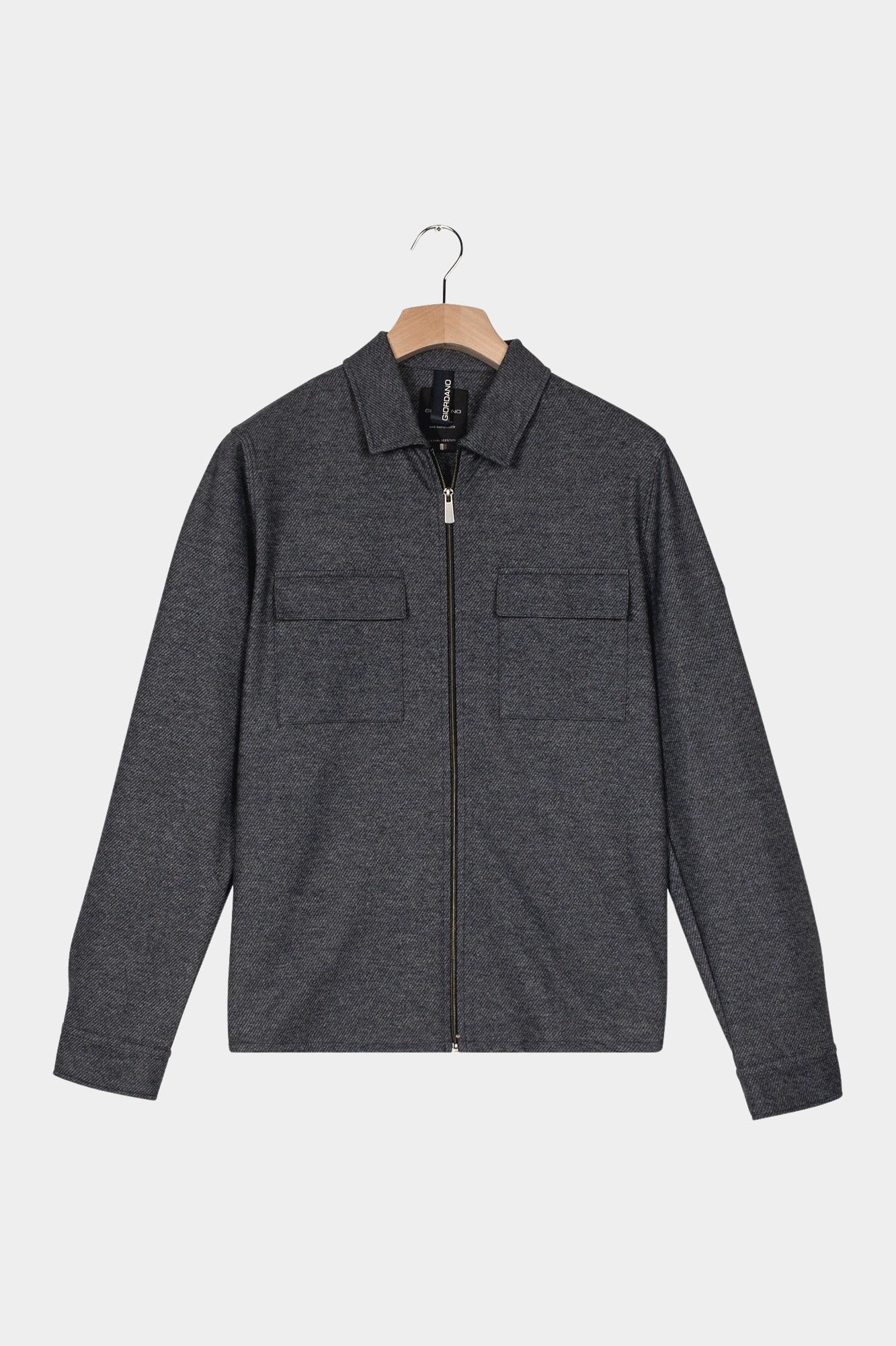 Giordano Overshirt Blauw Carissio Full Zip Overshirt K 527518/60