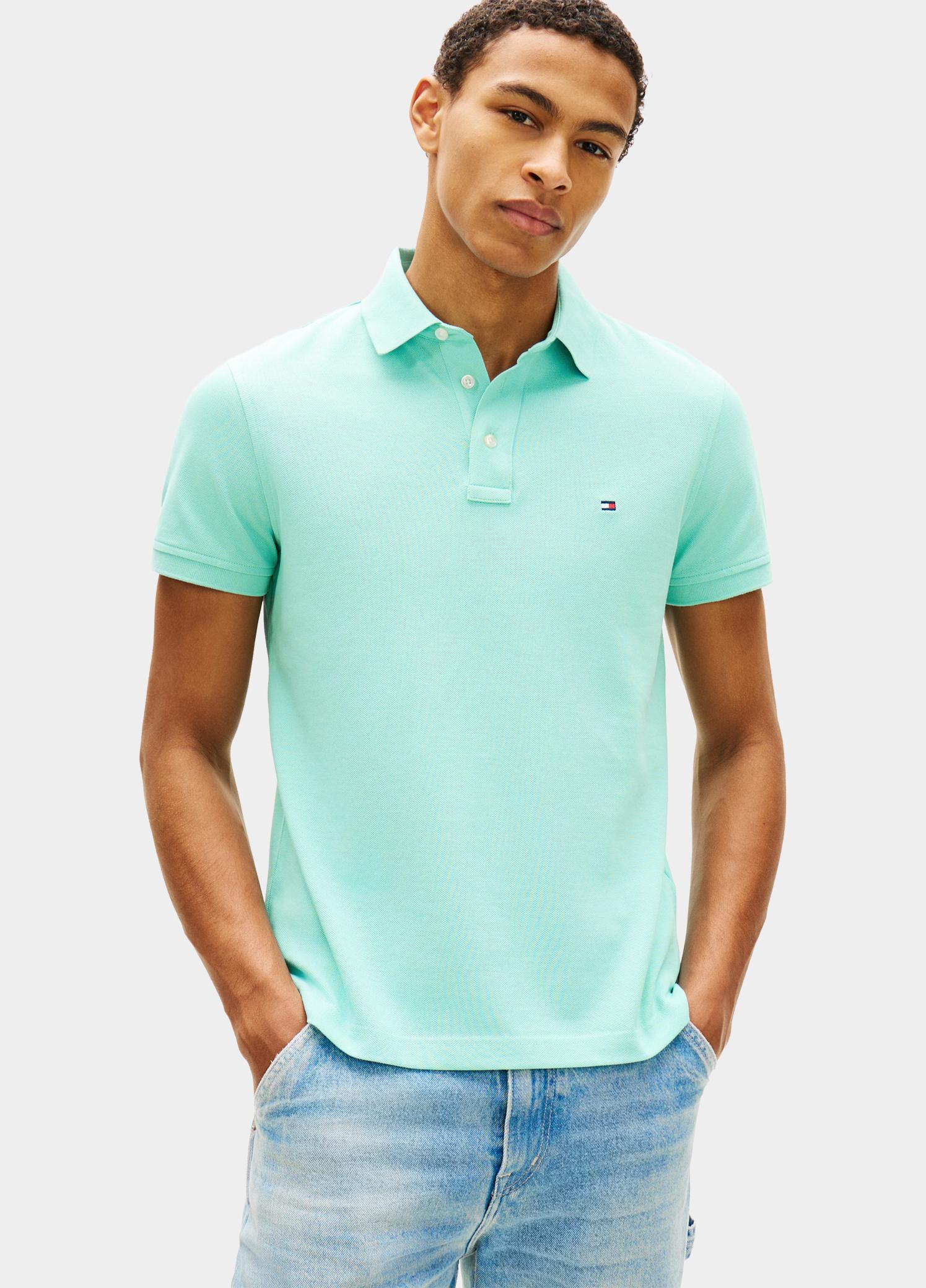 Tommy Hilfiger Polo heren Groen 1985 Slim Polo MW0MW17771/CSR
