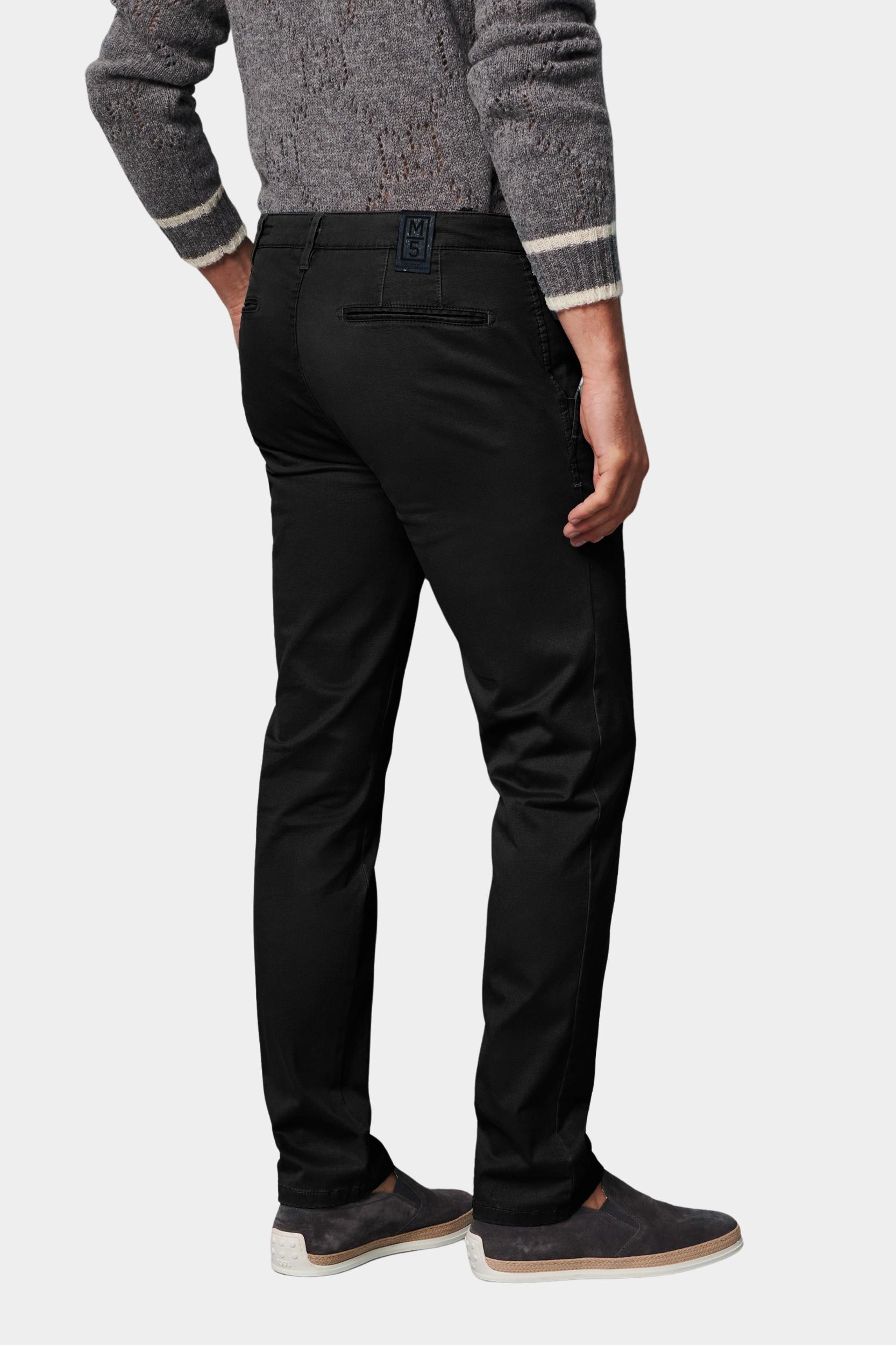 Meyer Katoenen Broek Zwart CHINO Art.9-6001 3649600100/09