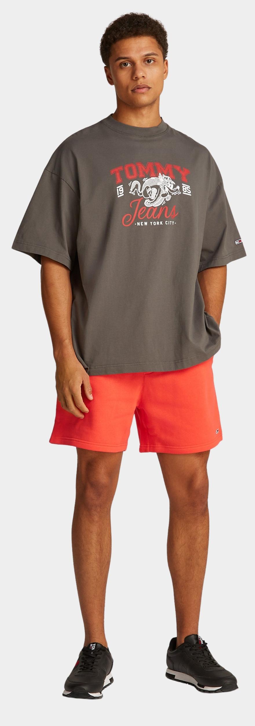 Tommy Jeans Zwembroek Oranje TJM S FLAG BEACH SHORT EXT DM0DM21931/SN6