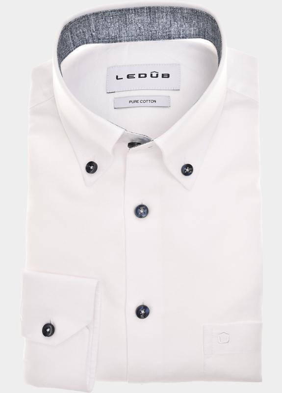 Ledub Business hemd lange mouw Wit  0143325/910-180-000