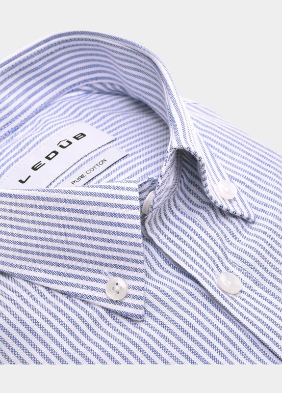 Ledub Business hemd lange mouw Blauw  0143370/160-000-000