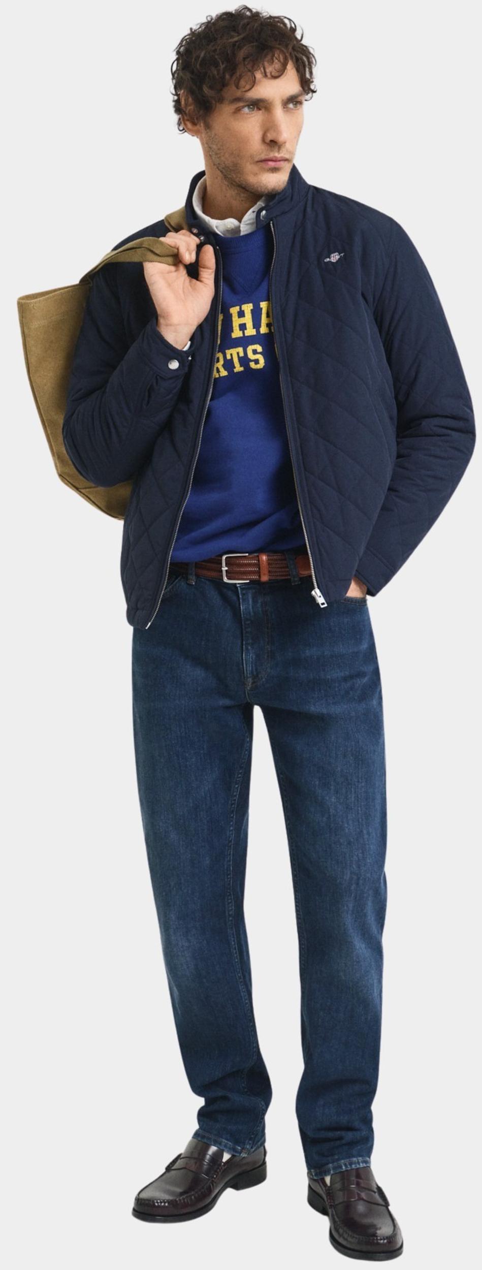 Gant Zomerjack Blauw quilted windcheater 7006340/433