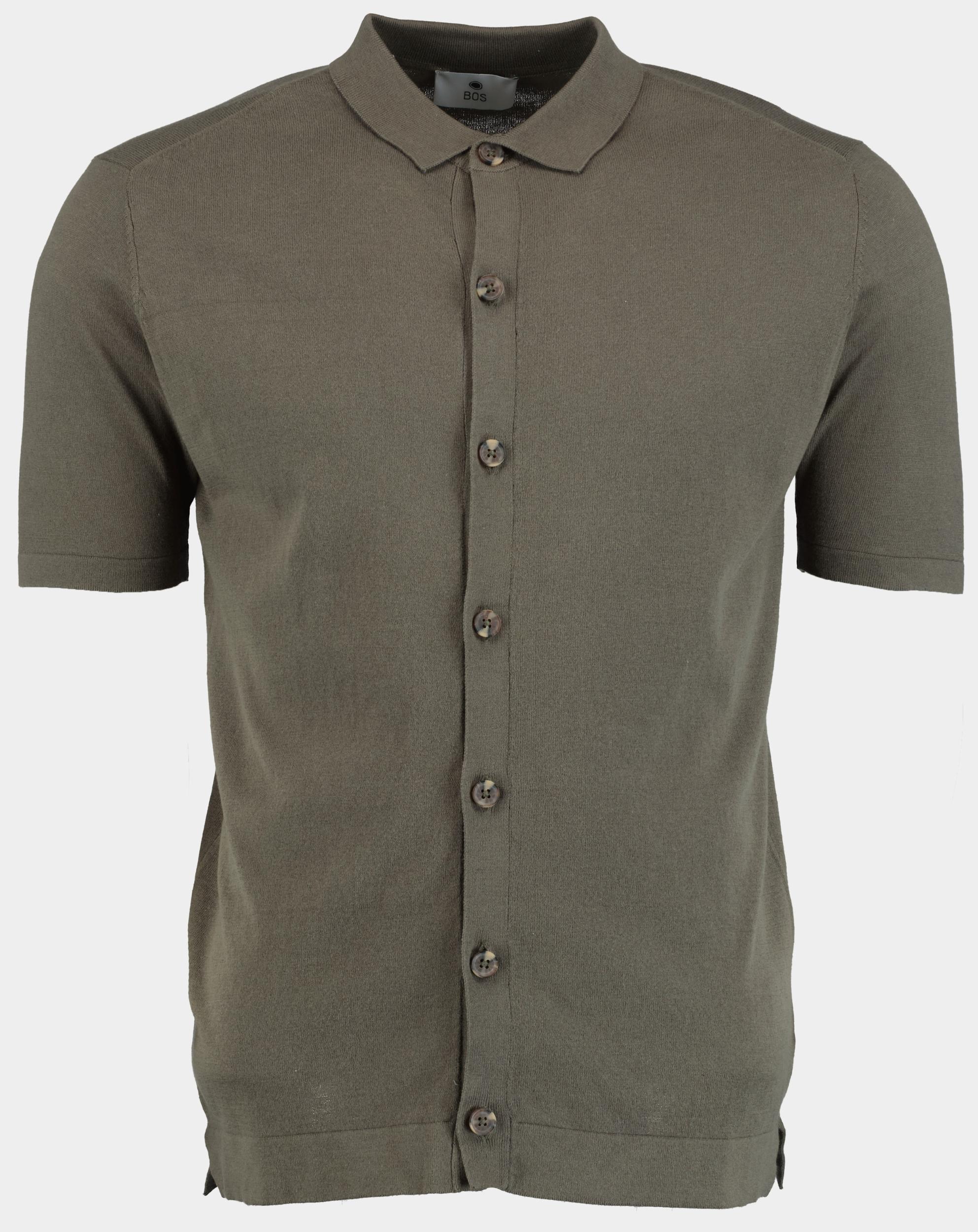 Bos Polo korte mouw Groen Doorgeknoopte polo 2080125/331 Sottobosco