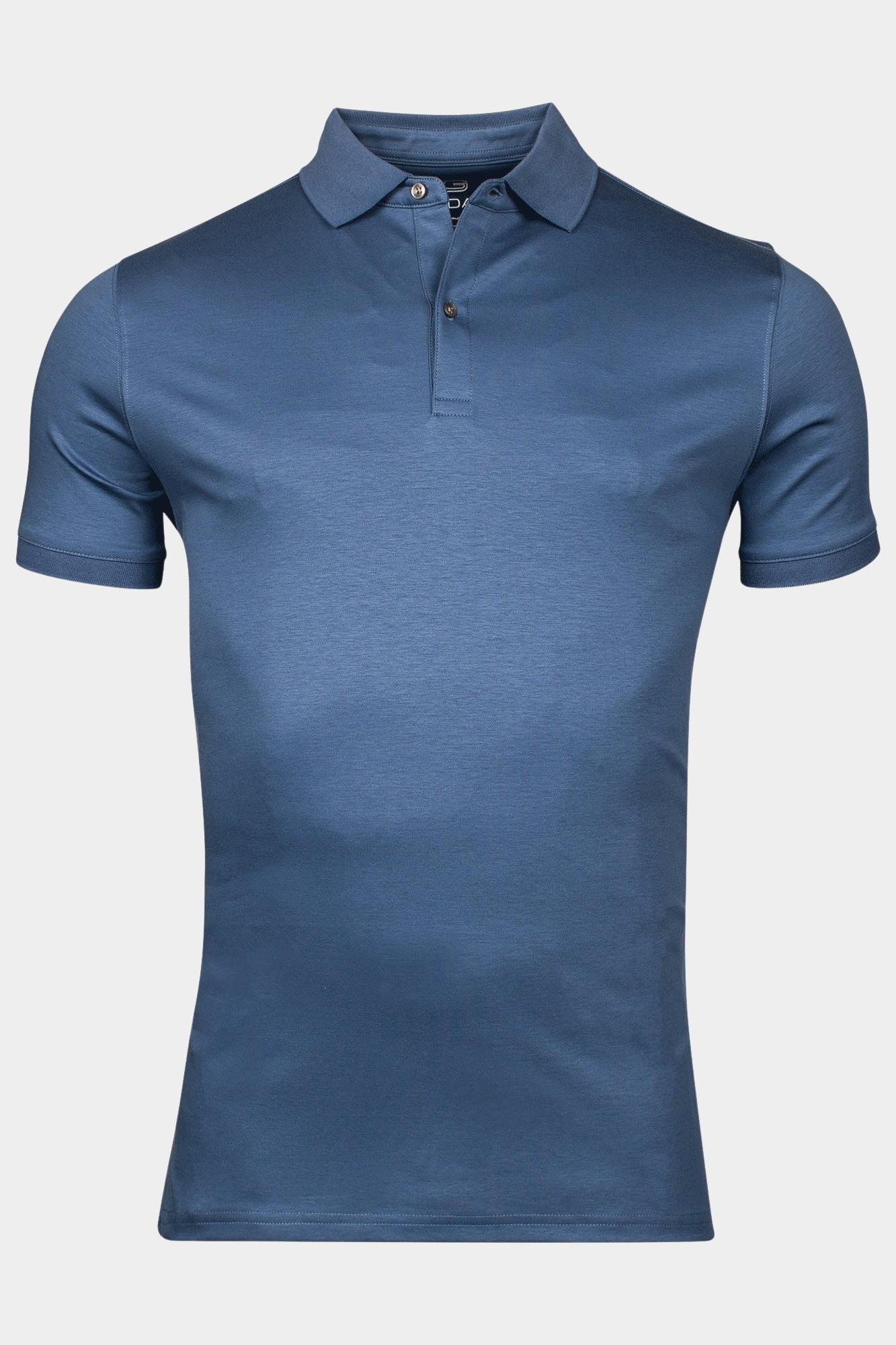 Giordano Polo korte mouw Blauw Lino short sleeve polo Liquid 516578/63