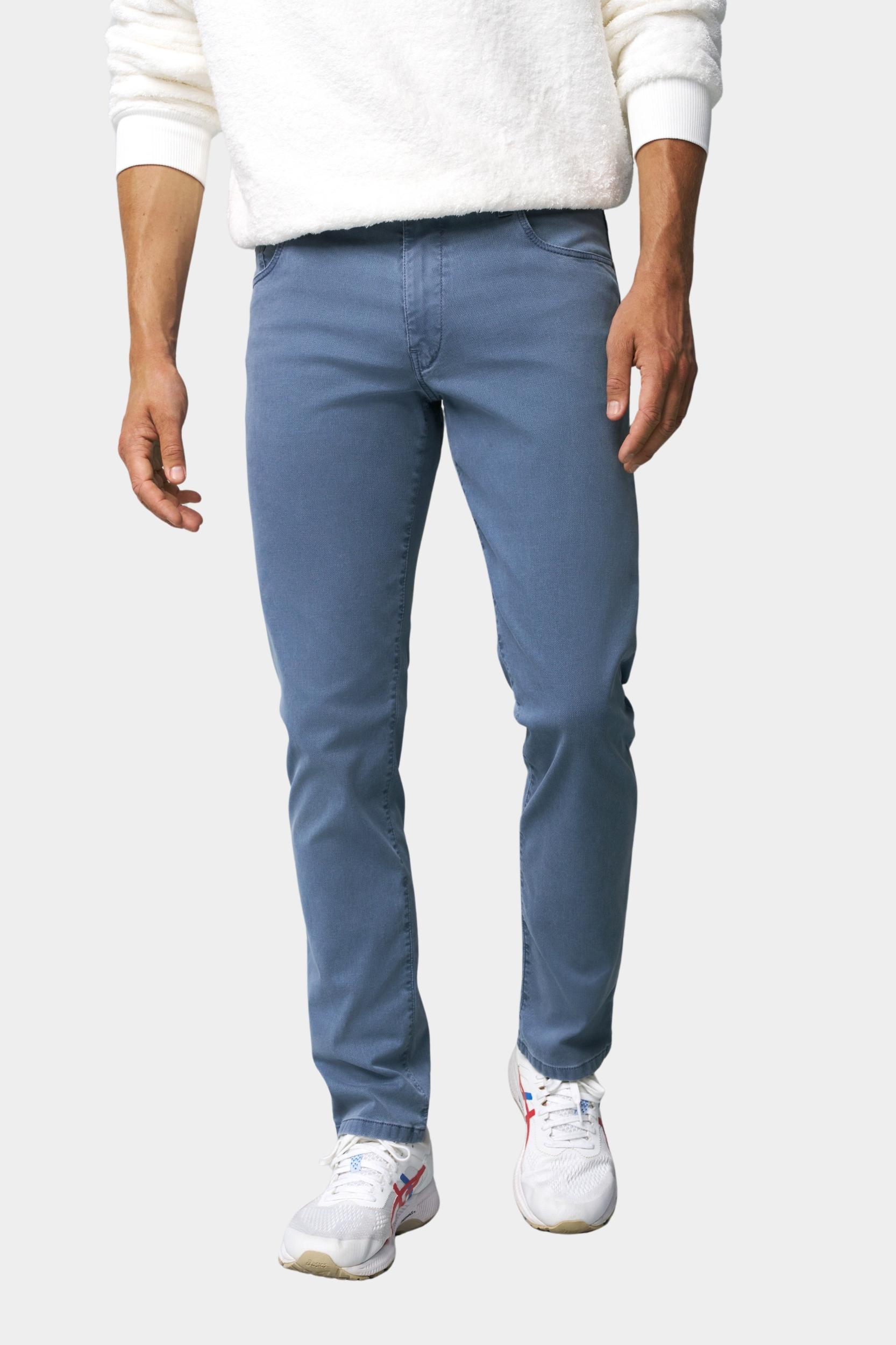 Meyer Katoenen Broek Blauw SLIM Art.9-6186 3619618600/16