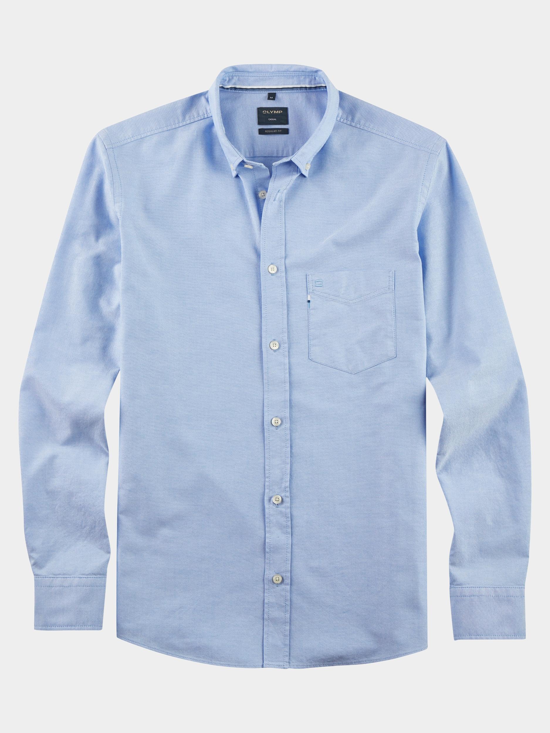 Olymp Casual hemd lange mouw Blauw Casual 406474/15