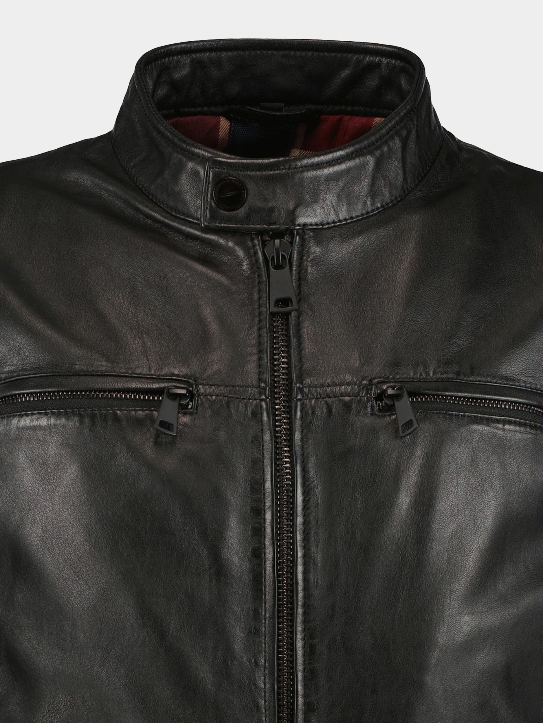 Donders 1860 Lederen jack Zwart Leather Jacket 52360.4/999