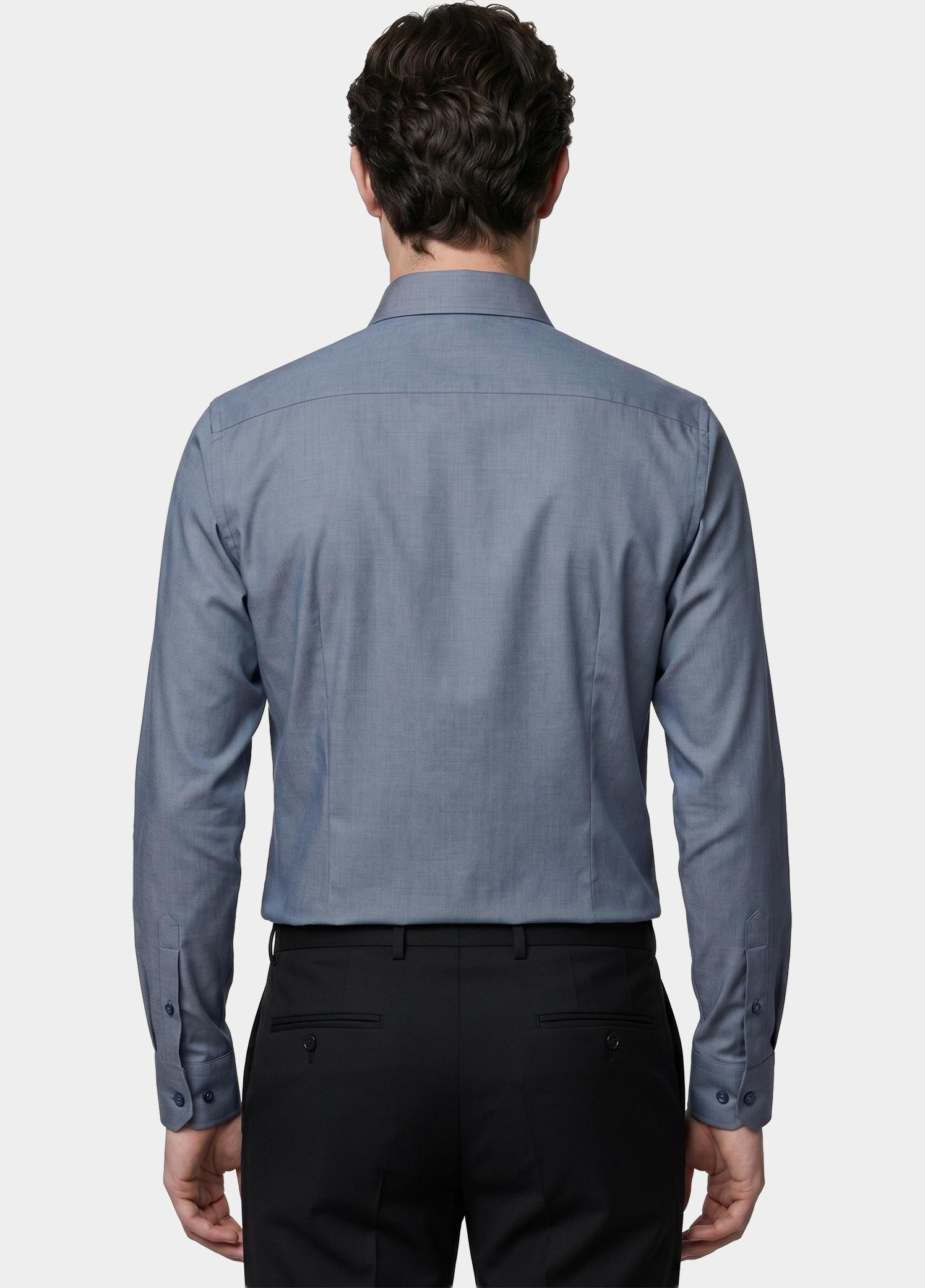 BOSS Black Business hemd lange mouw Blauw P-HANK-kent-C1-222 10241343 0 50503356/405