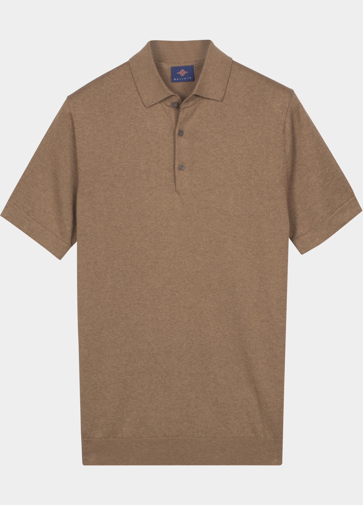 Baileys Polo heren Bruin Polo knitted-SS Polo Collar 1 615788/865