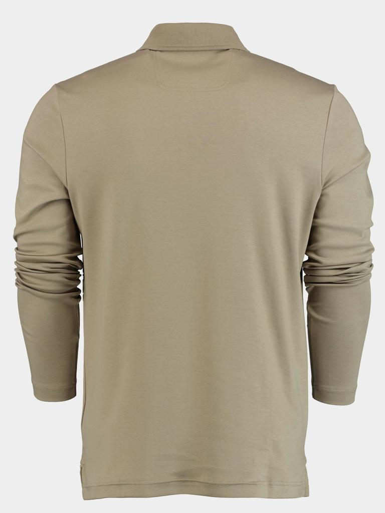 BOSS Green Polo lange mouw Beige Pirol 10209951 01 50476433/334