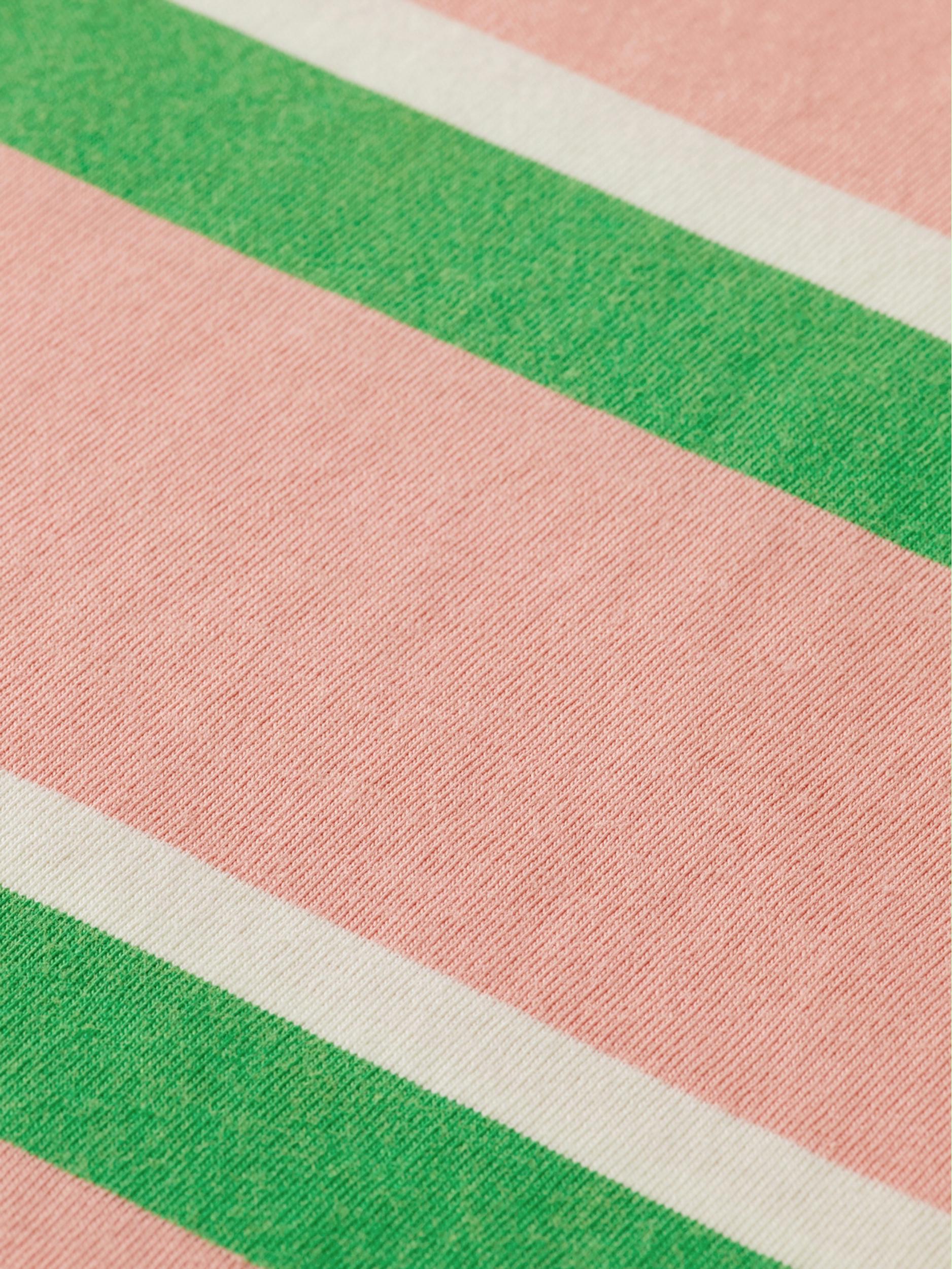Scotch & Soda T-shirt korte mouw Roze Yarn dye stripe tee 171696/6071