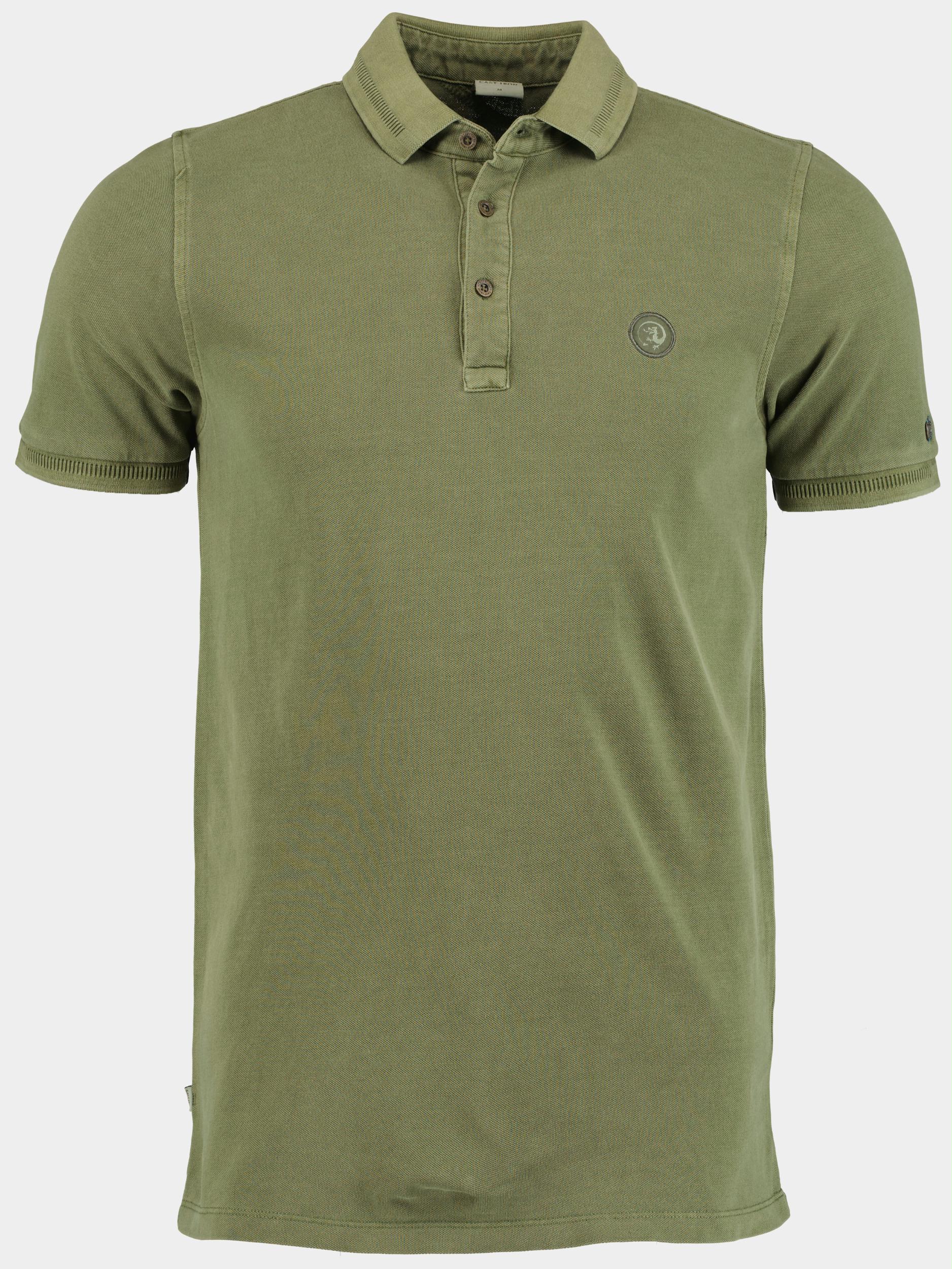 Cast Iron Polo korte mouw Groen Short sleeve polo cotton gd p CPSS2304870/6382