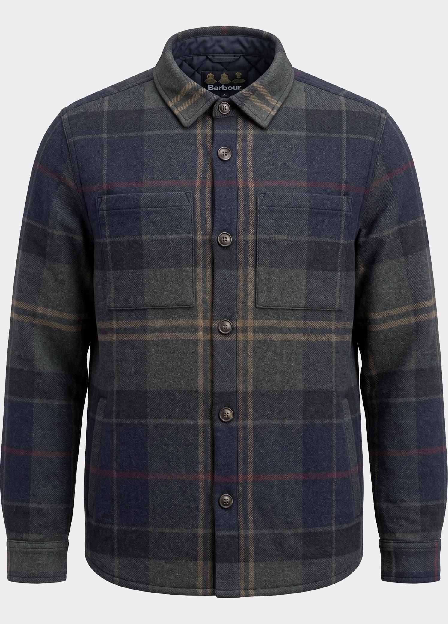Barbour Overshirt Grijs Woodlane MOS0511/TN43