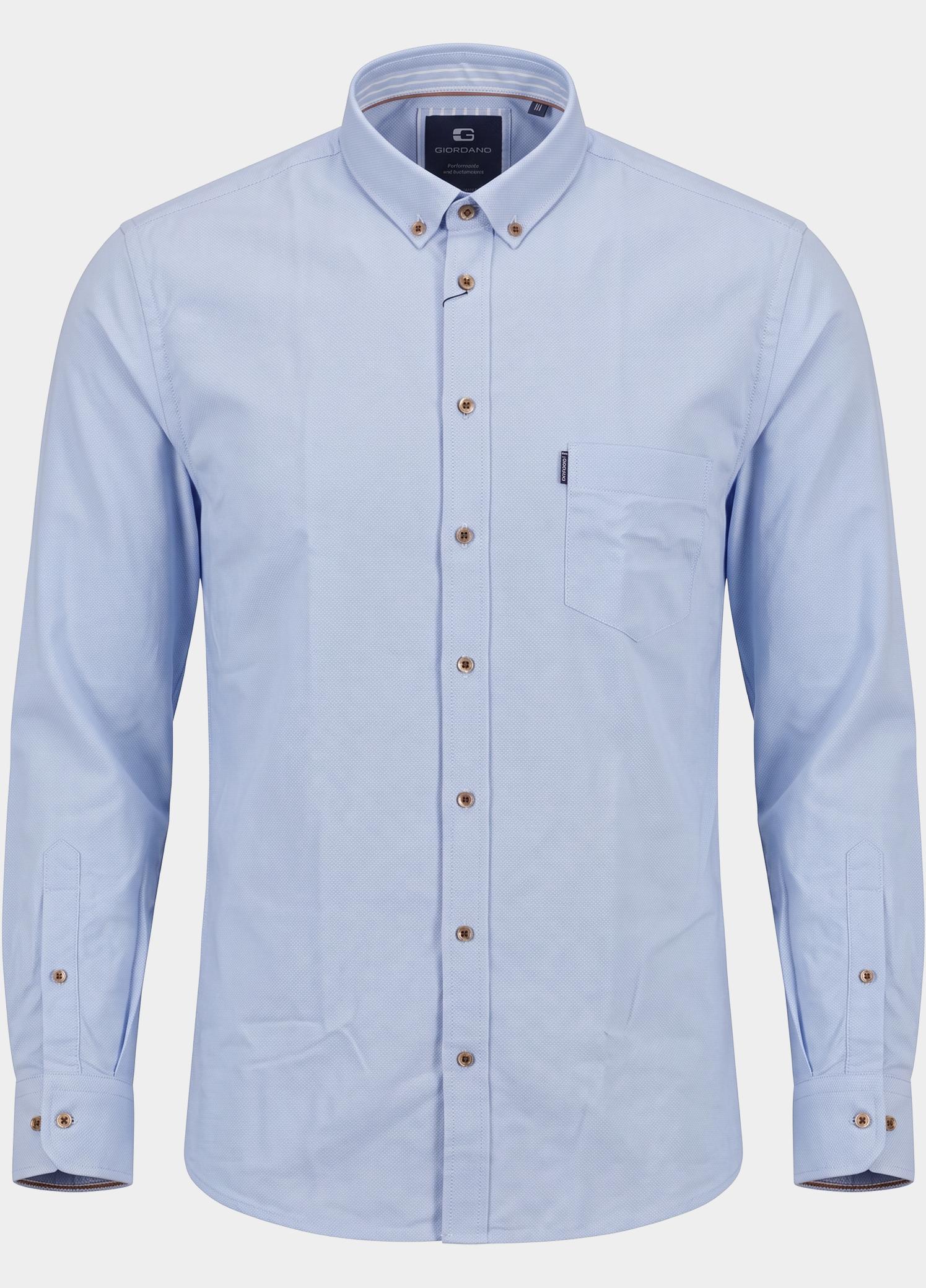 Giordano Overhemd heren Blauw Dino Oxford 627003/61