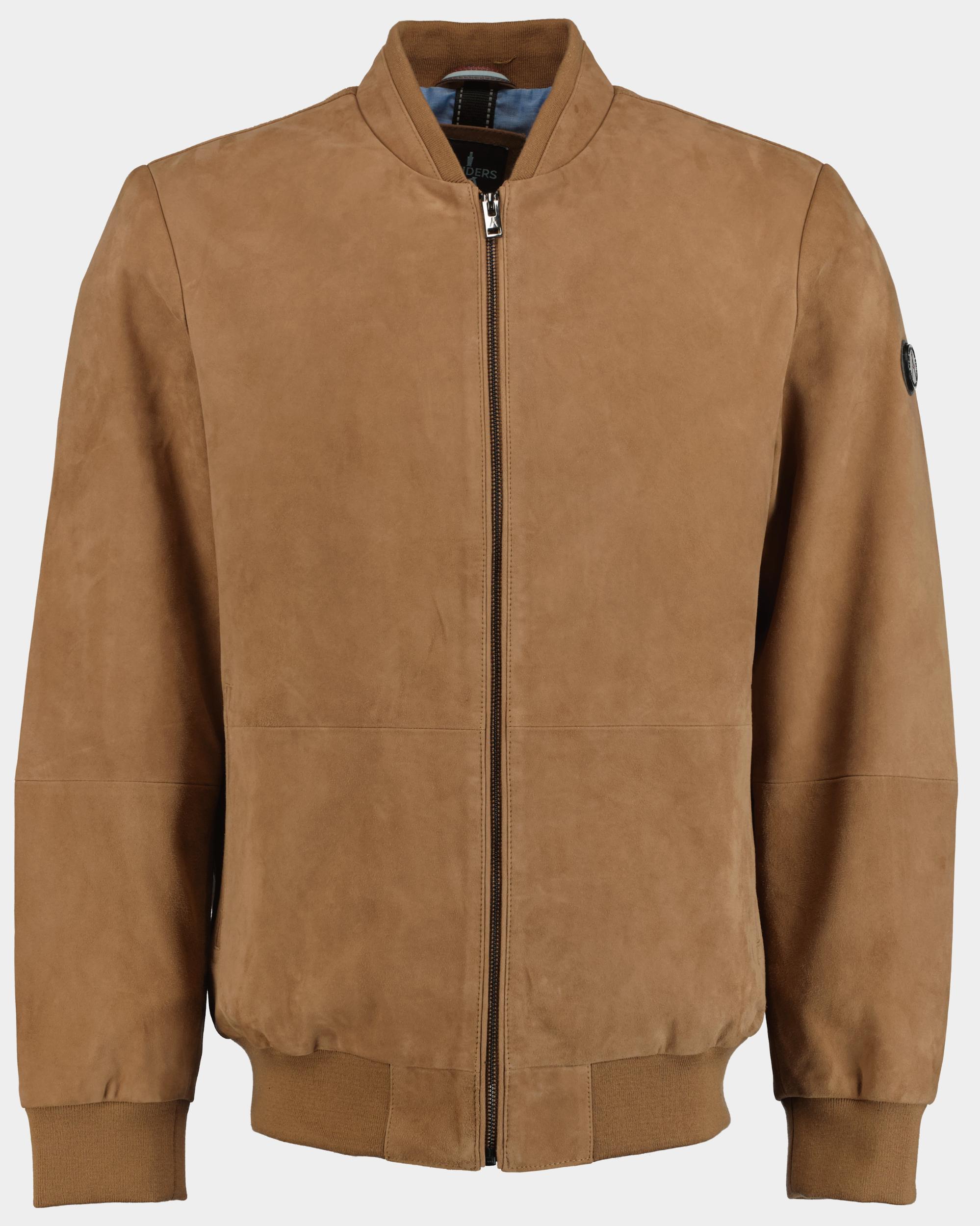 Donders 1860 Lederen jack Bruin Varcity Suède Lumber Jacket 52439.3/310