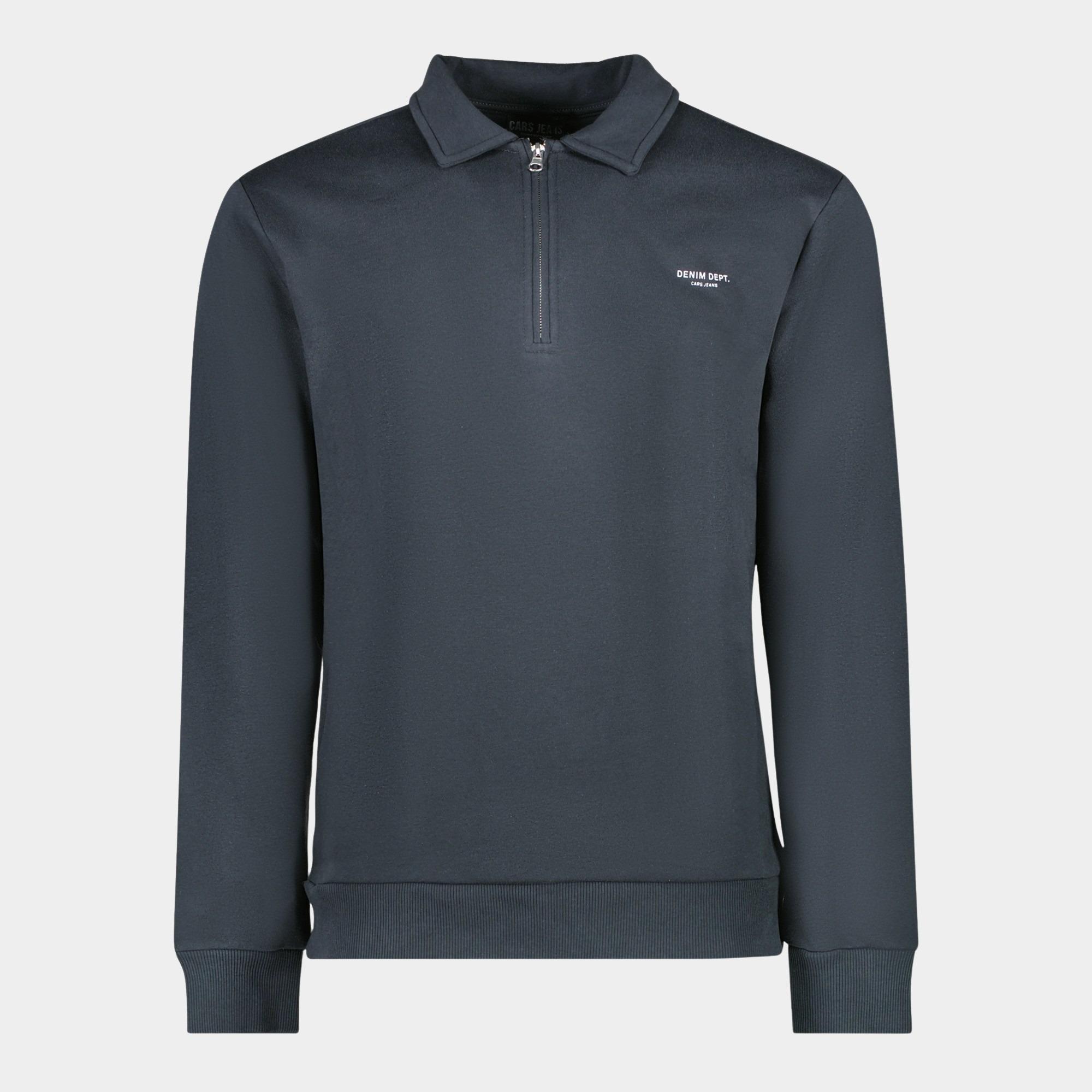Cars Jeans Half Zip Grijs Hazzo 64683/17