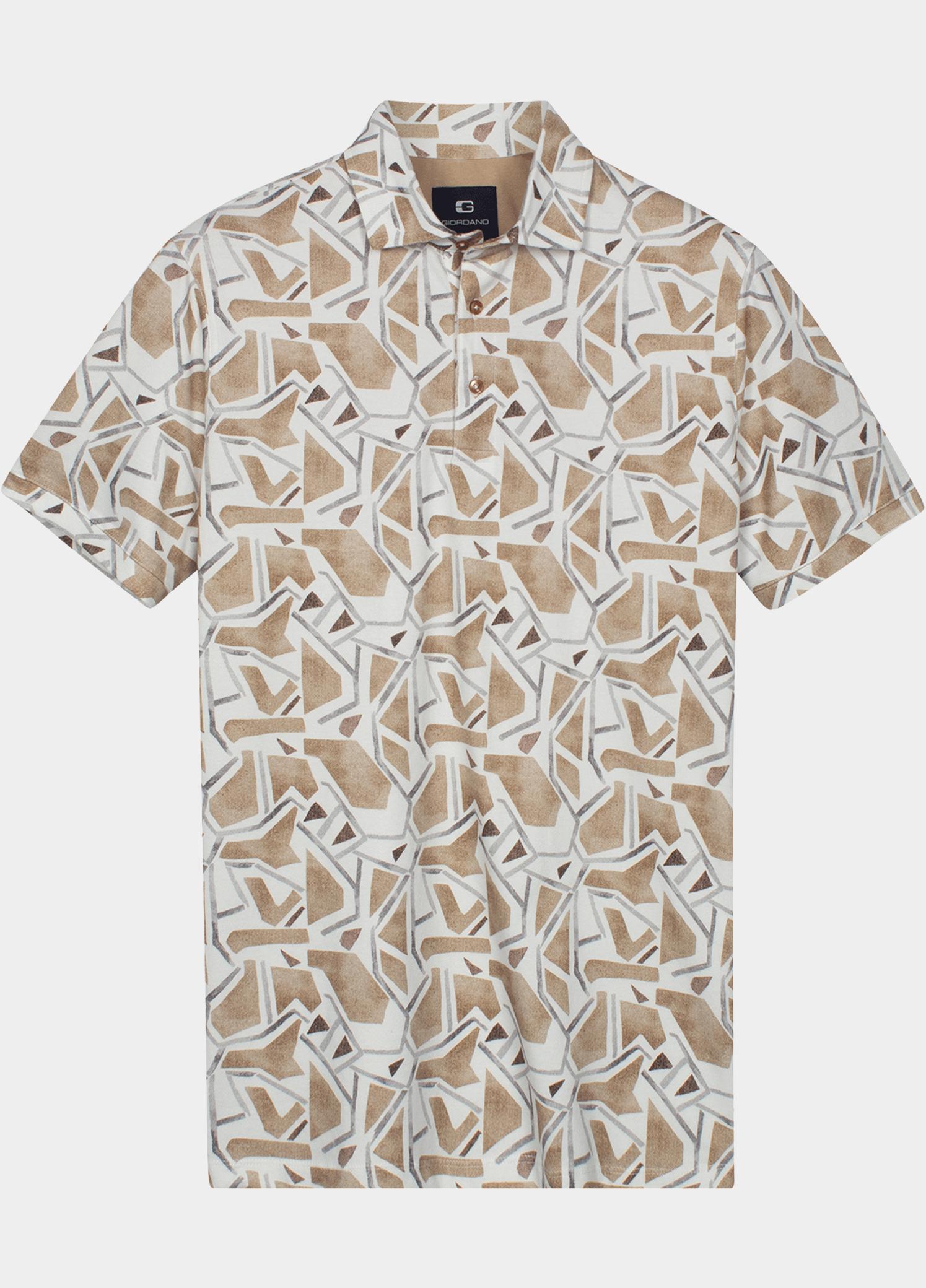 Giordano Polo heren Bruin Formentini Short Sleeve Polo 616556/80