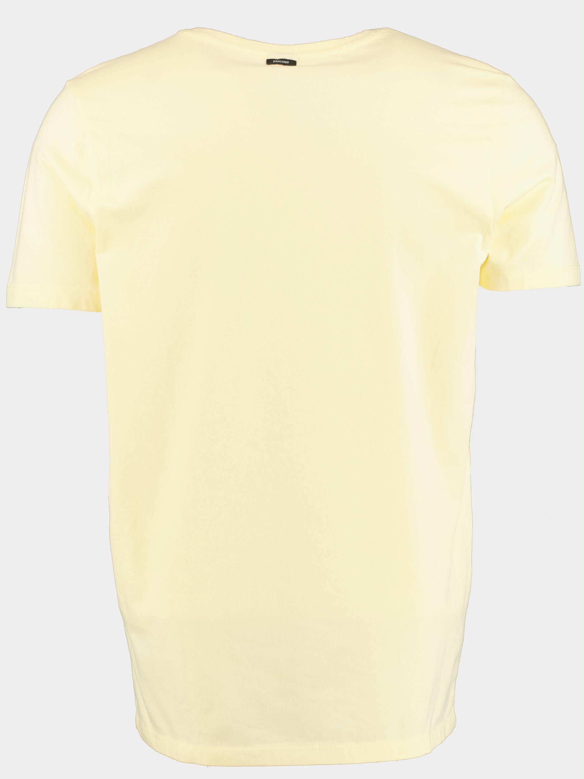 Vanguard T-shirt korte mouw Geel Short sleeve r-neck cotton el VTSS2303562/1003