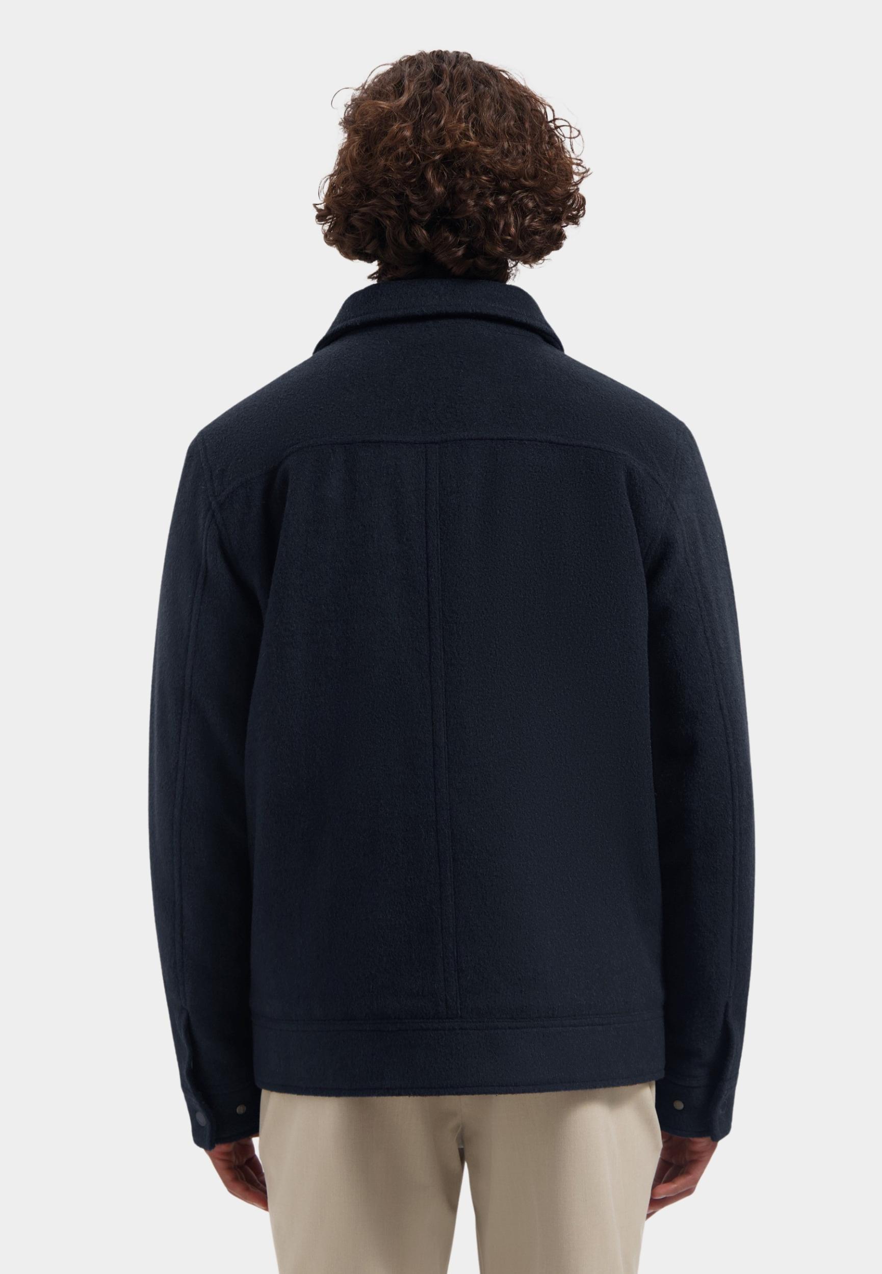 Dstrezzed Wollen Jack Blauw DS_Pat Wool Jacket 101615/649