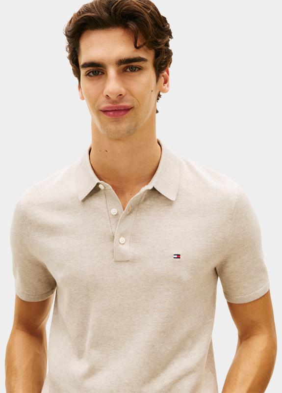 Tommy Hilfiger Polo korte mouw Bruin ESSENTIAL COTTON KNITTED POLO MW0MW37396/RE5