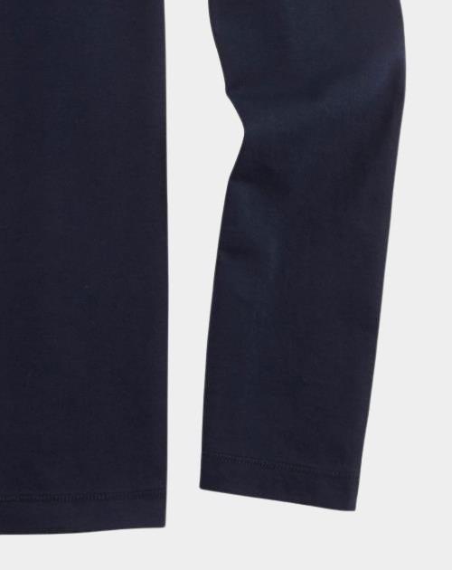 Olymp T-shirt lange mouw Blauw Crewneck Casual 560424/18