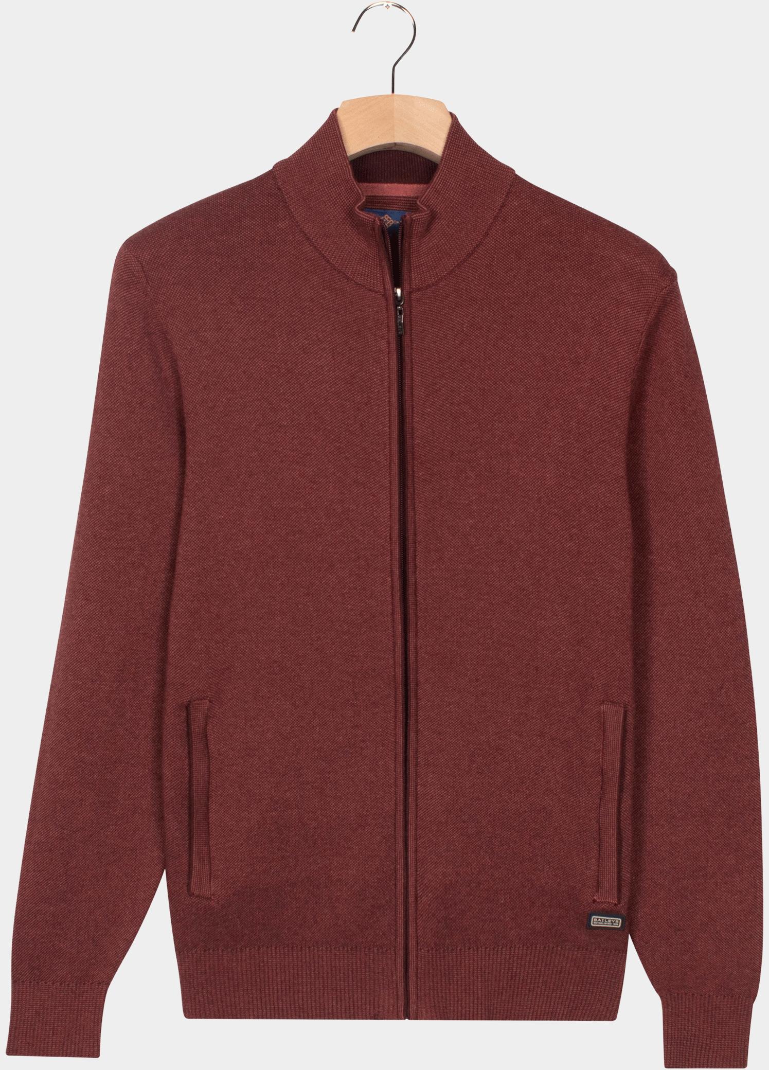 Baileys Vest heren Roze Cardigan Zip  all-over 2-tone 522009/425