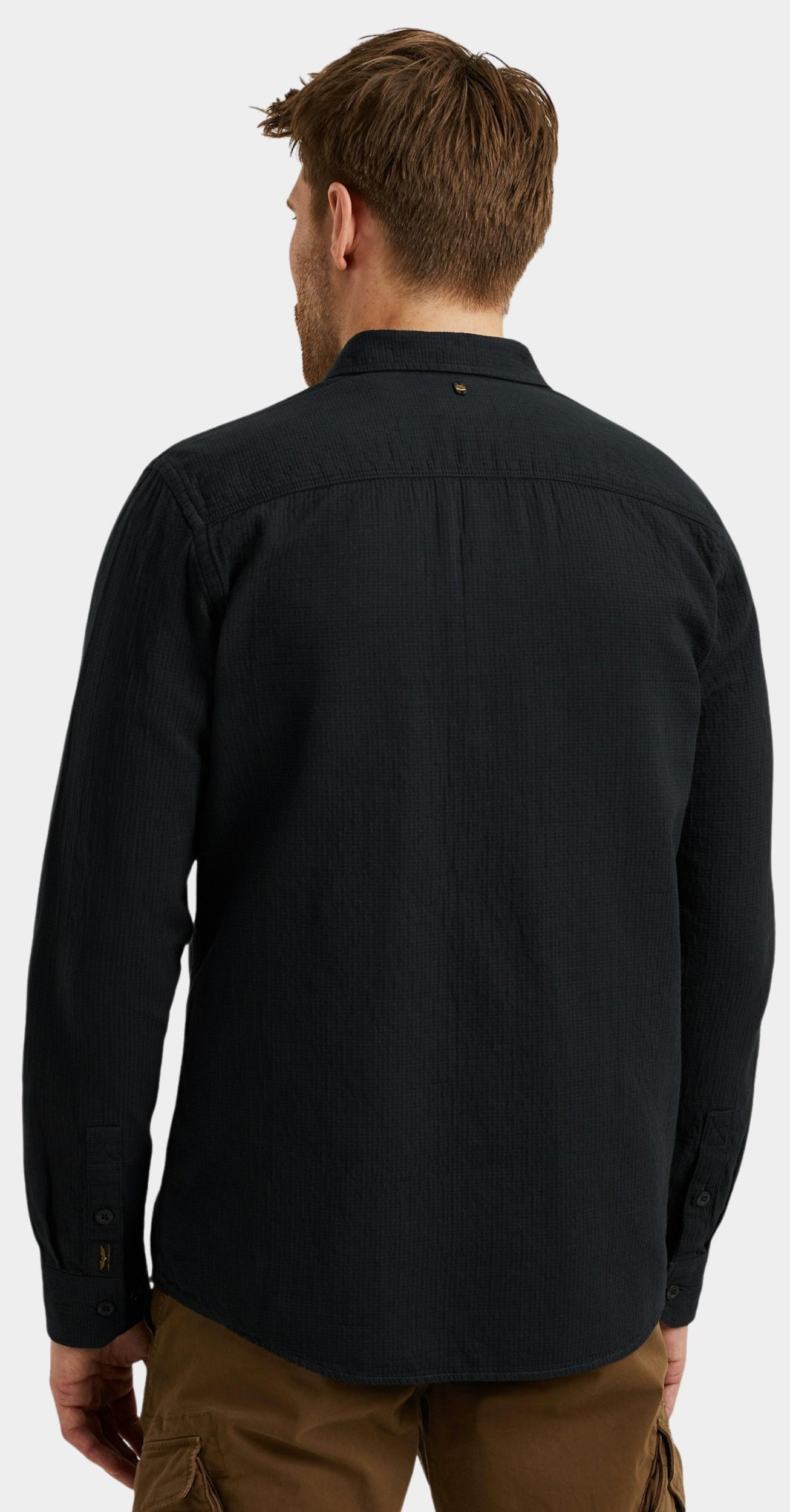 PME Legend Casual hemd lange mouw Zwart LONG SLEEVE SHIRT Quilt Popli PSI2508209/5281