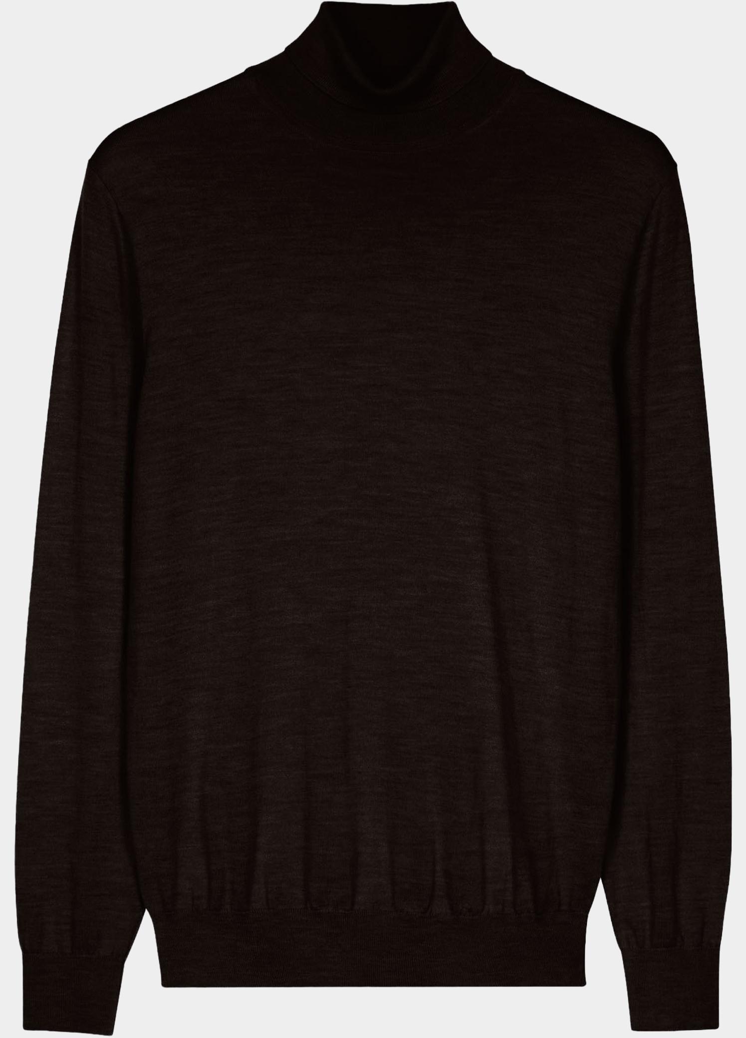 Baileys Coltrui heren Bruin High Neck Pullover 14gg Singl 620069/80