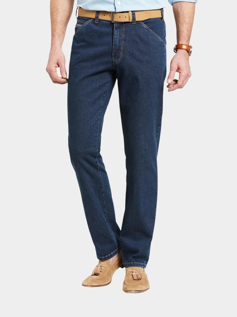 Meyer 5-Pocket Jeans Blauw jeans pantalon chicago blauw 3321411600/45