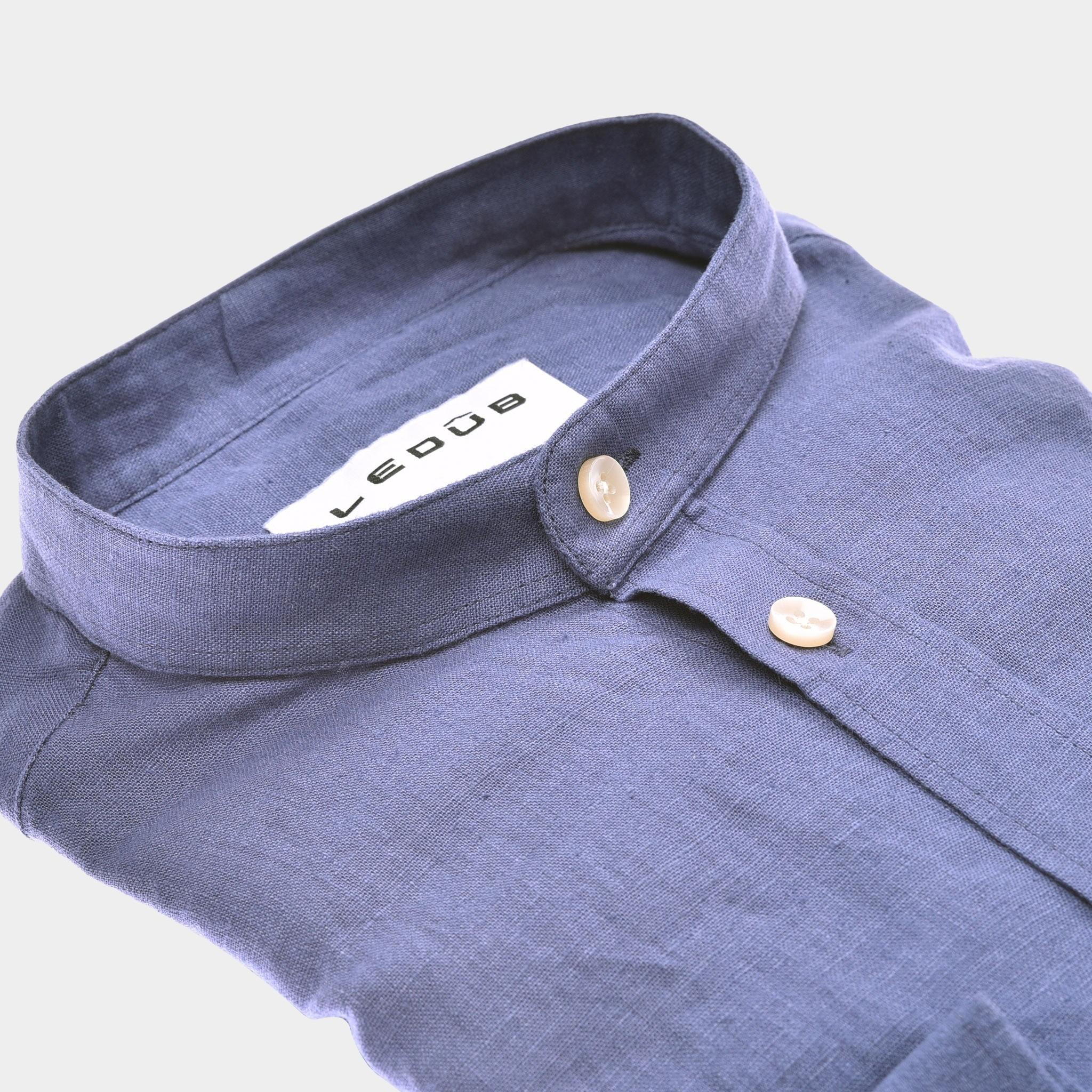 Ledub Business hemd lange mouw Blauw  0142971/150-000-000