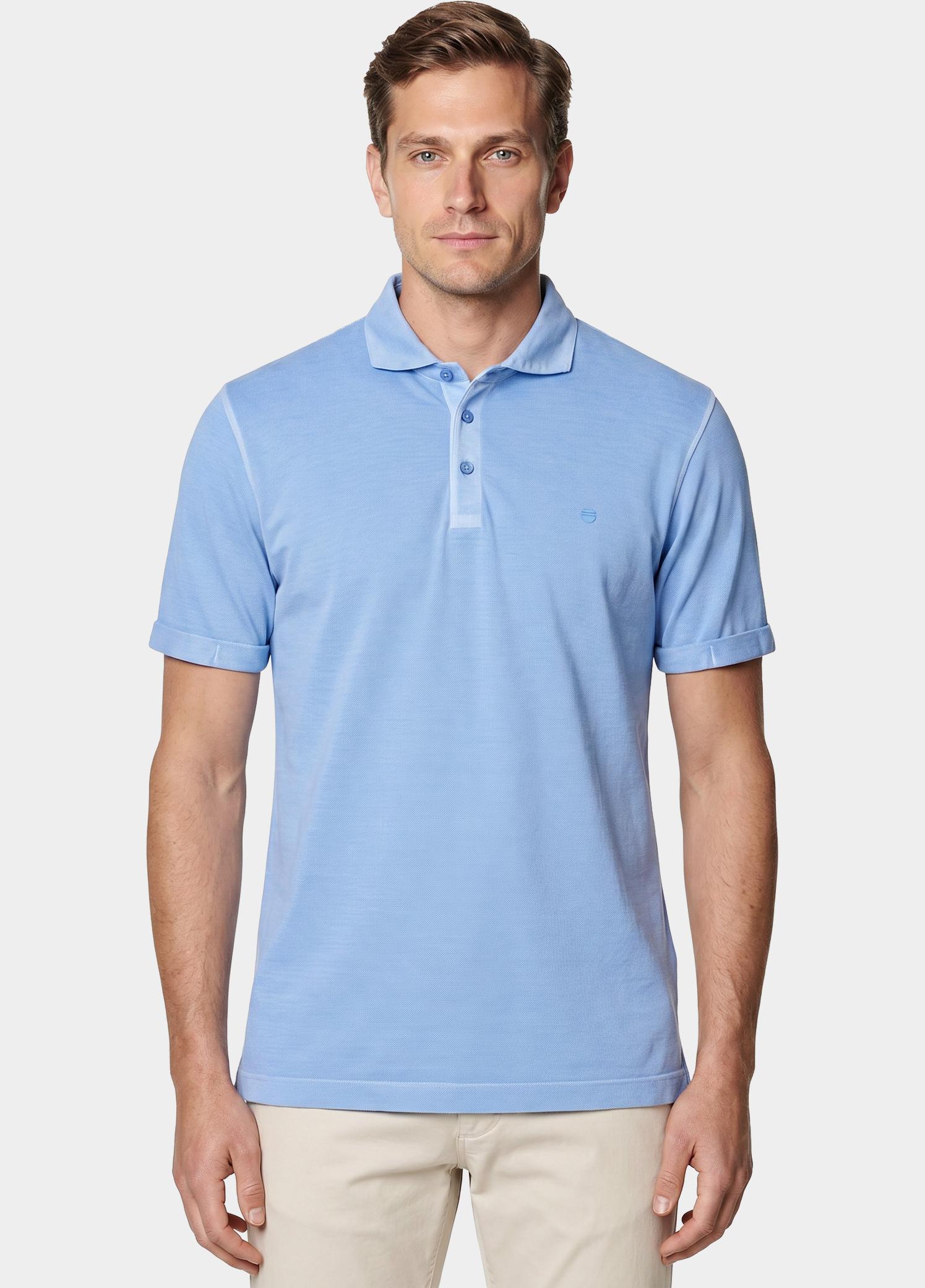 Redmond Polo heren Blauw Polo Shirt Uni 251930900/120