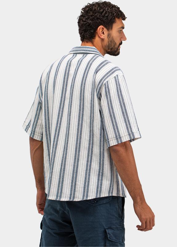 Butcher of Blue Casual hemd korte mouw Blauw Alex M2614042/890