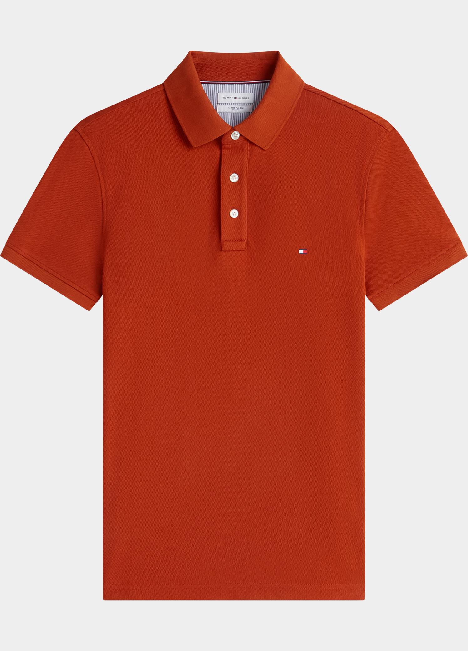 Tommy Hilfiger Polo heren Rood 1985 Slim Polo MW0MW17771/S0F