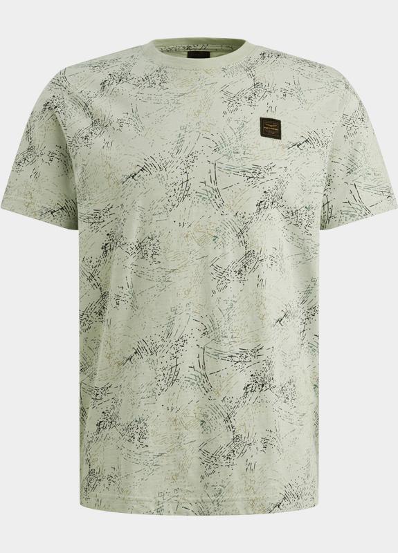 PME Legend T-shirt korte mouw Groen Short sleeve r-neck slub jers PTSS2604588/6168