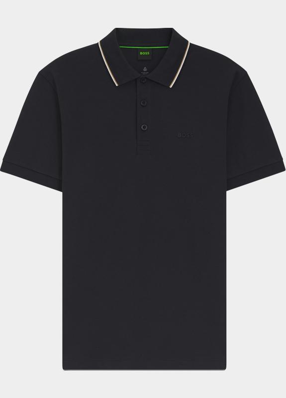 BOSS Green Polo korte mouw Blauw PL_GOC Birdie Paule 10272836 50559365/402