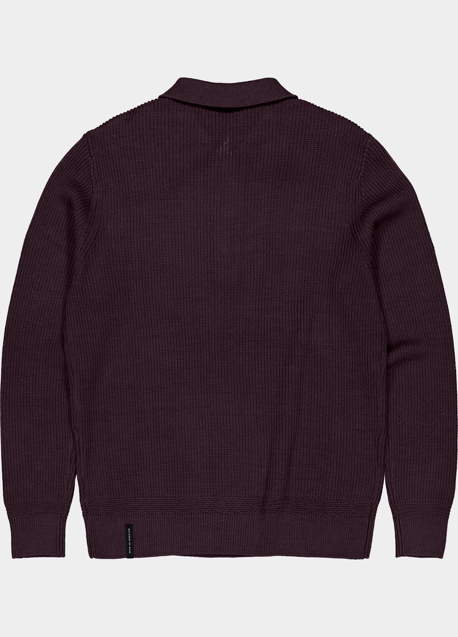Butcher of Blue Polo lange mouwen heren Rood Galway M2626033/845