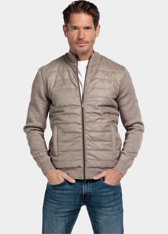 Baileys Vest Bruin Cardigan Zip  Front Body slig 522080/865